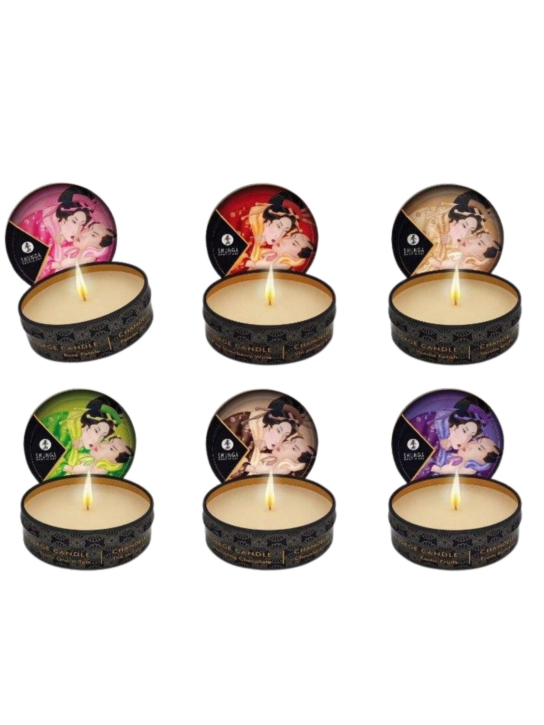 Shunga Massage Candles - 6 Piece - 30ml
