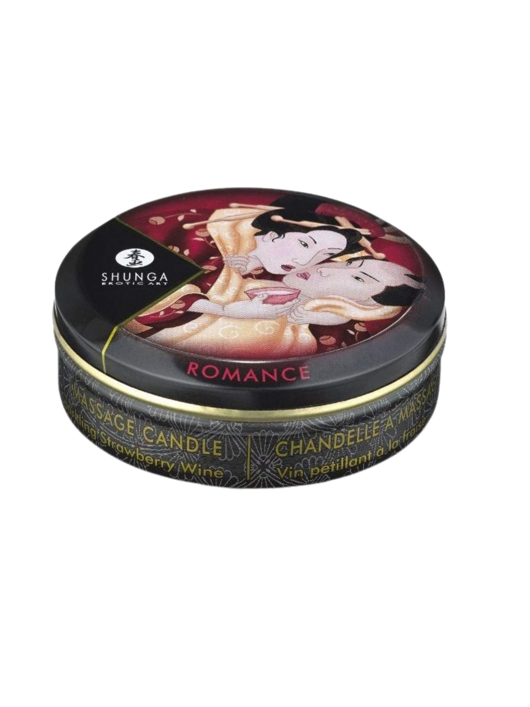 Shunga Massage Candles - 6 Piece - 30ml - Strawberry Wine