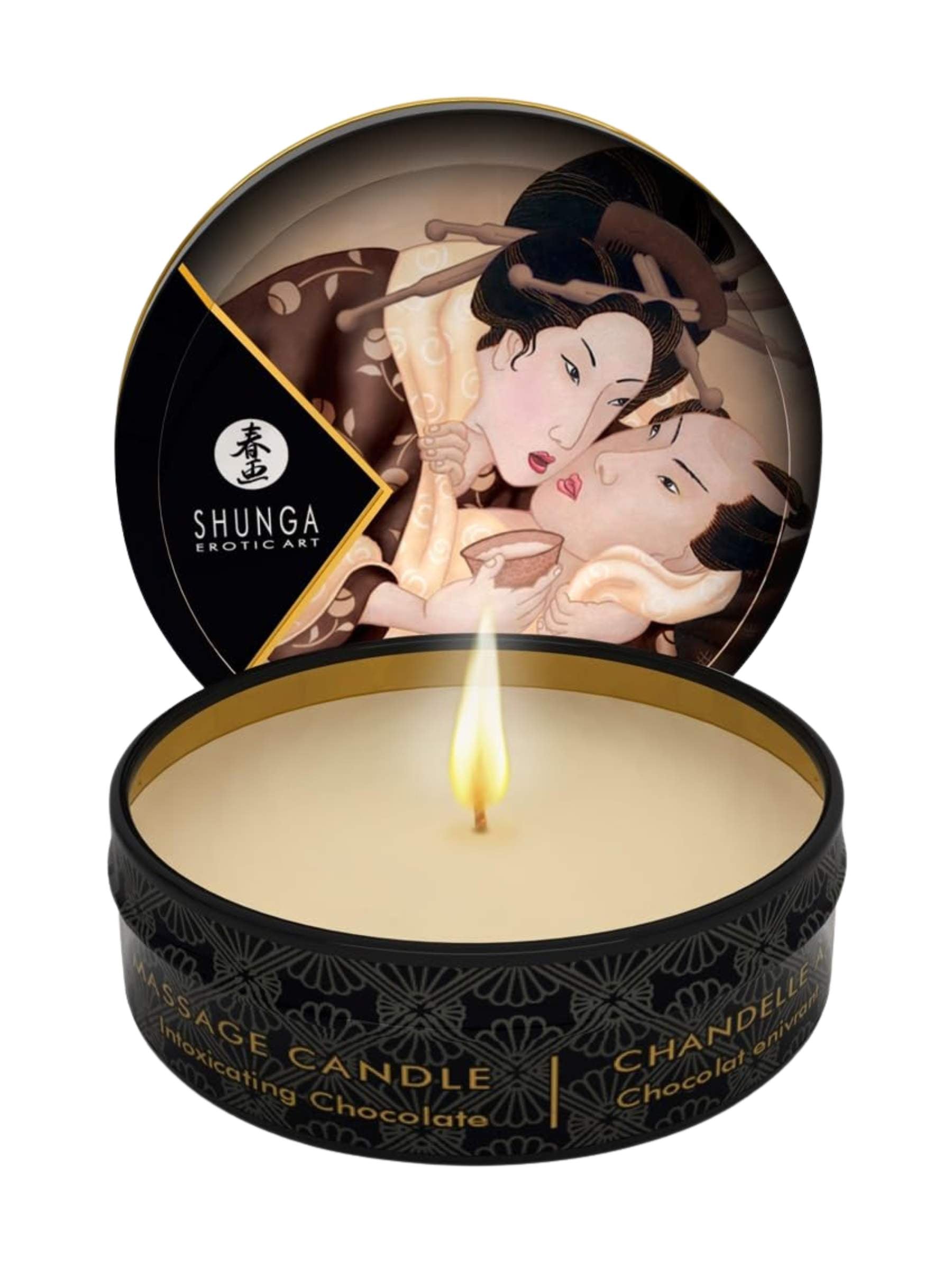 Shunga Massage Candles - 6 Piece - 30ml - Chocolate