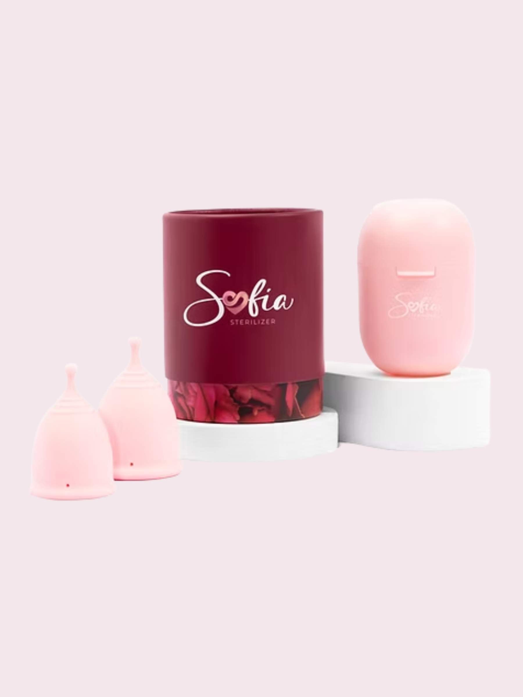 Sofia Menstrual Cup & Sterilizer Bundle - Small / Large