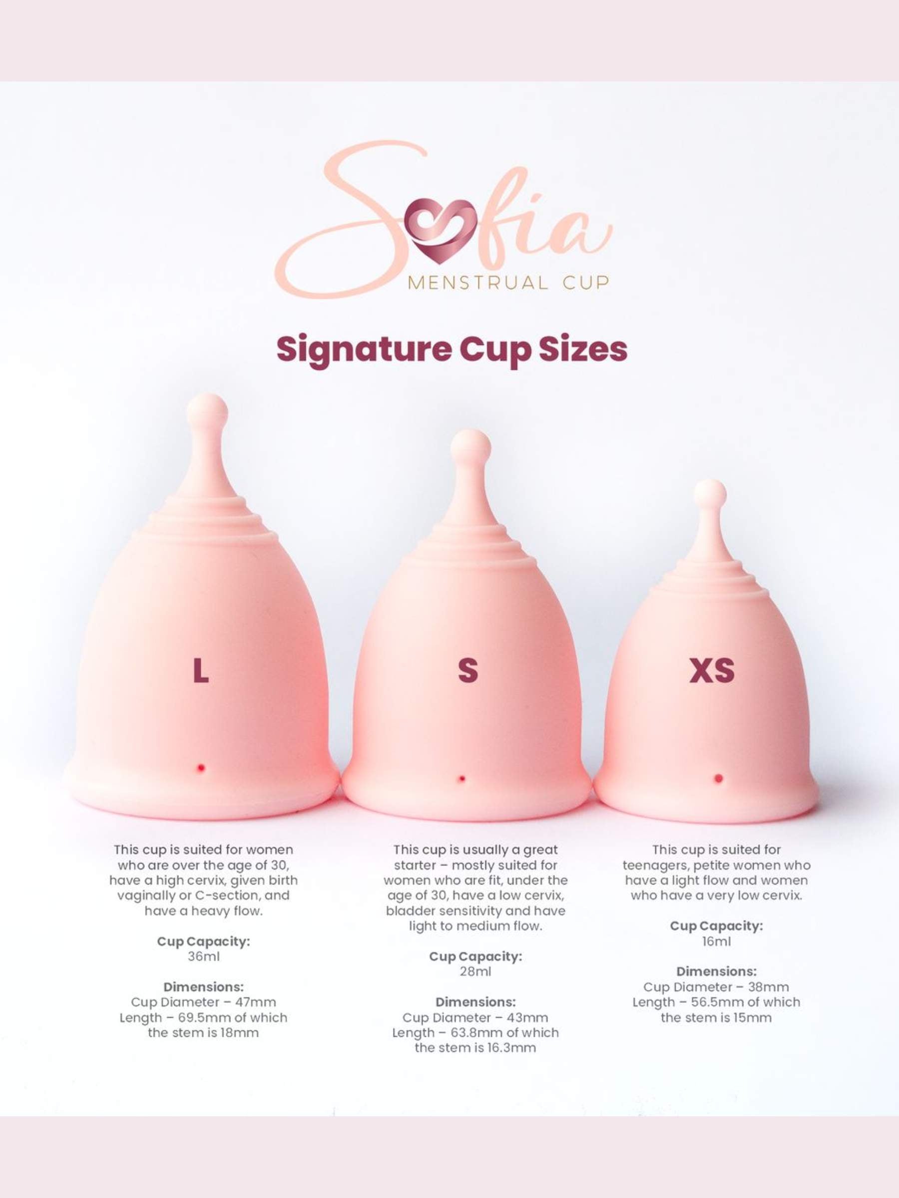 Sofia Menstrual Cup & Sterilizer Bundle - Small / Large