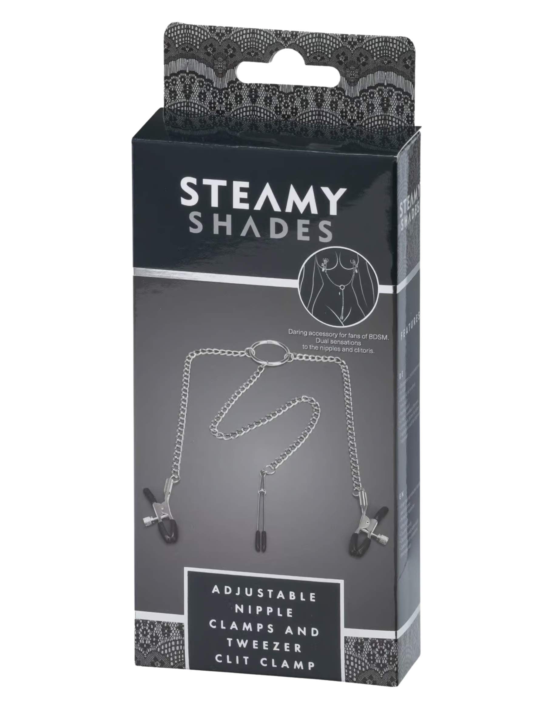 Steamy Shades - Adjustable Nipple & Tweezer Clit Clamp Set