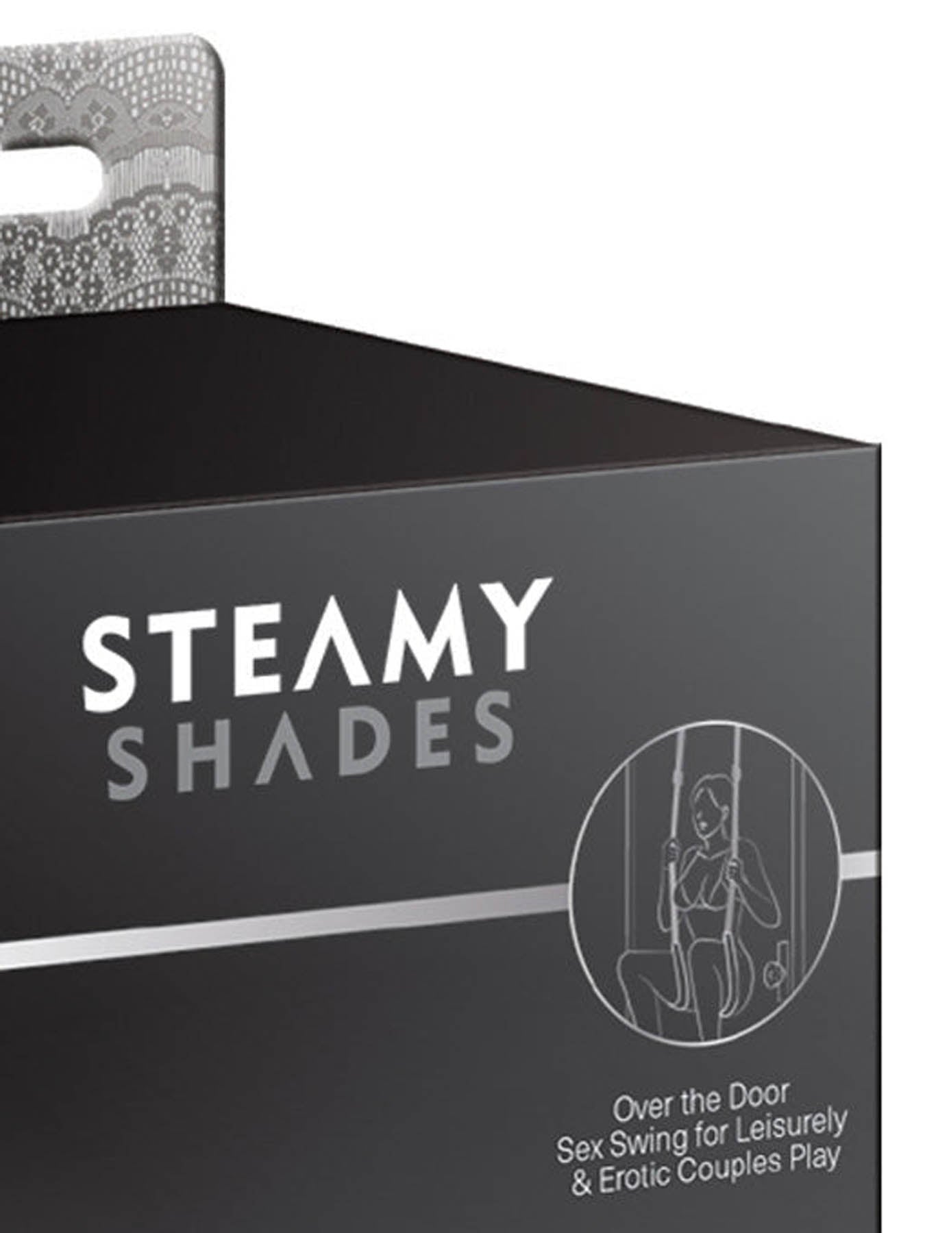Steamy Shades door swing for secure elevated sex positions