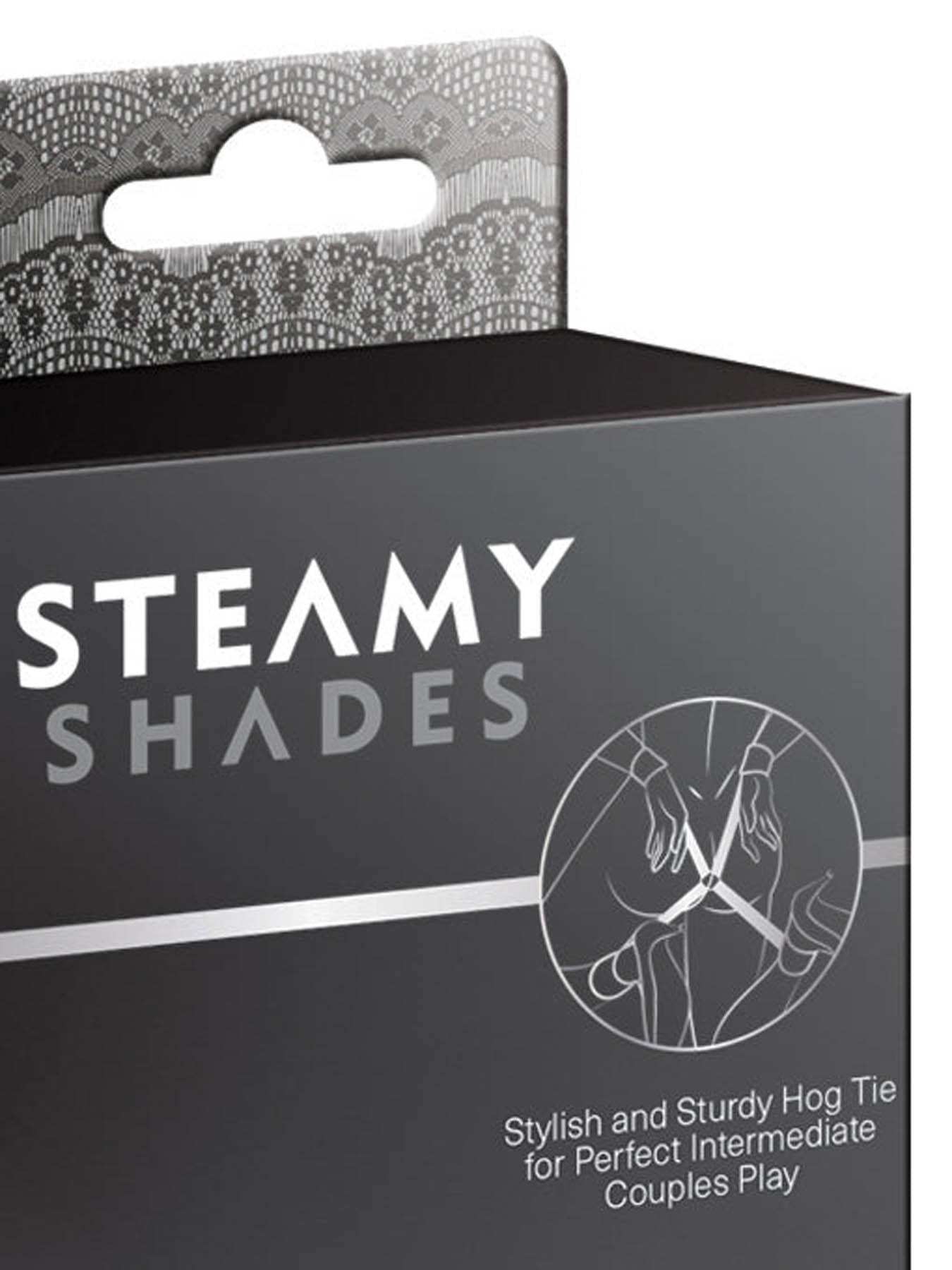 Steamy Shades hog tie connector for adventurous bondage couples