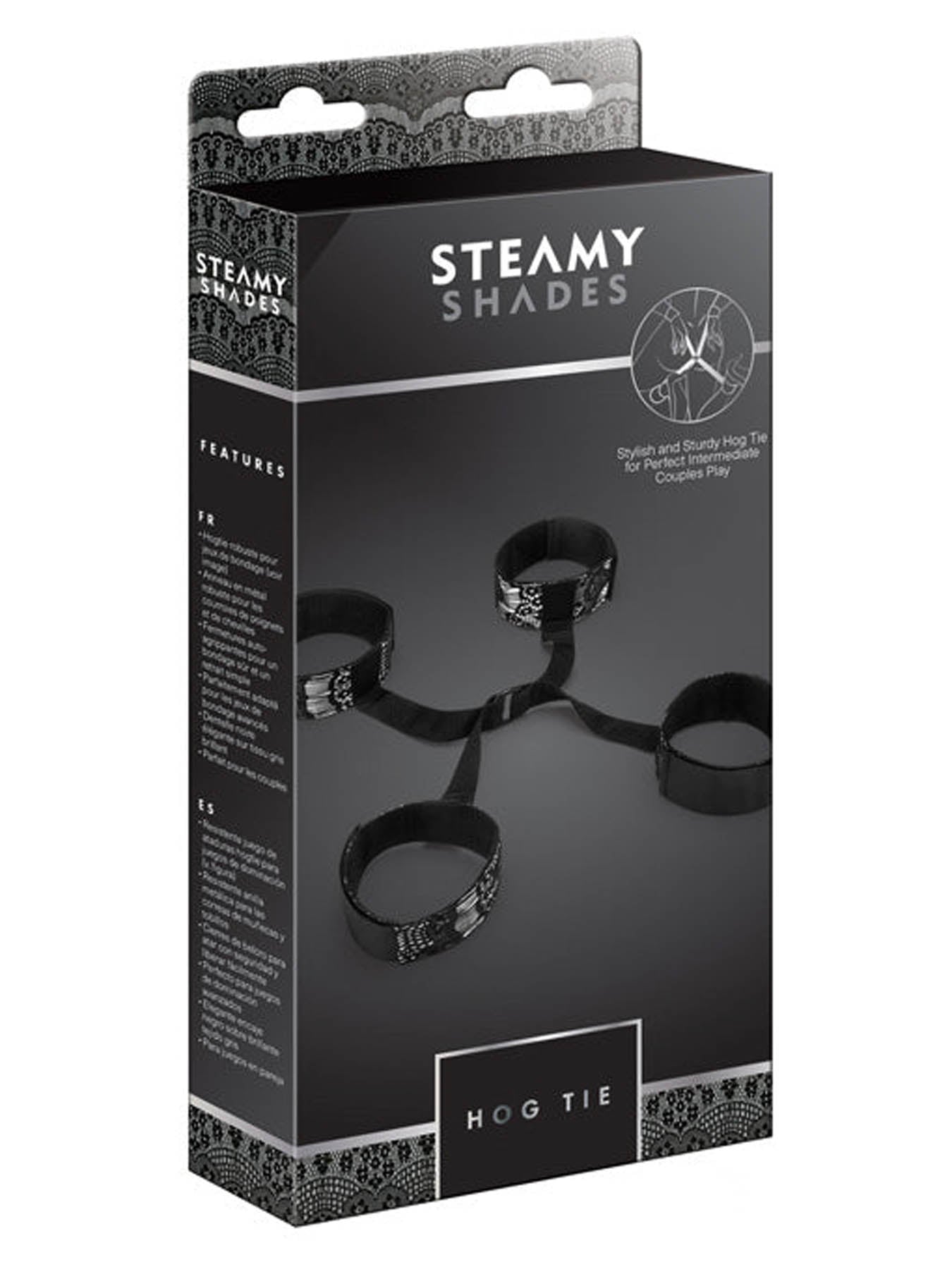 Steamy Shades hog tie connector for adventurous bondage couples