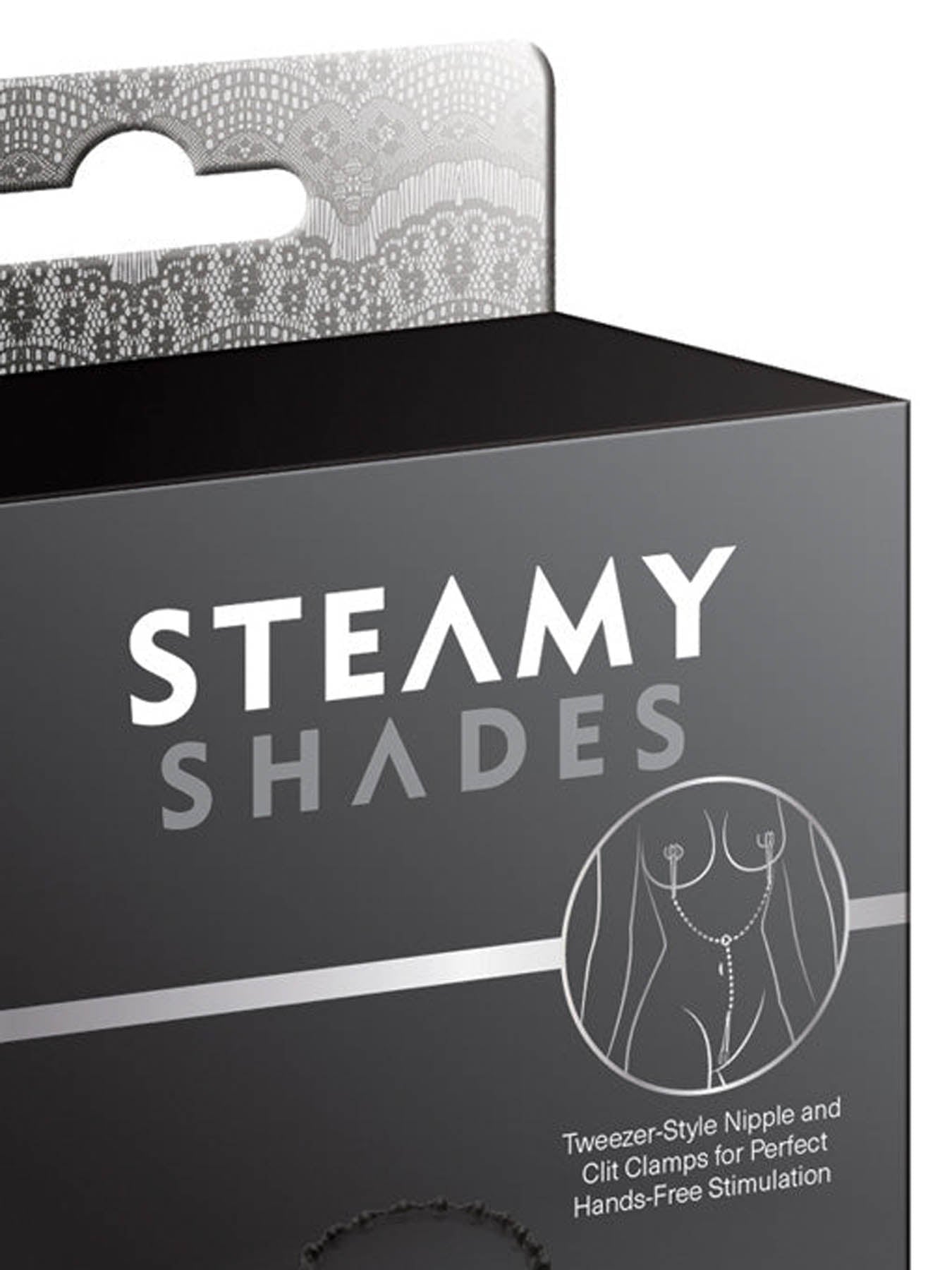 Steamy Shades Y style beaded nipple and clit clamps for intense sensation