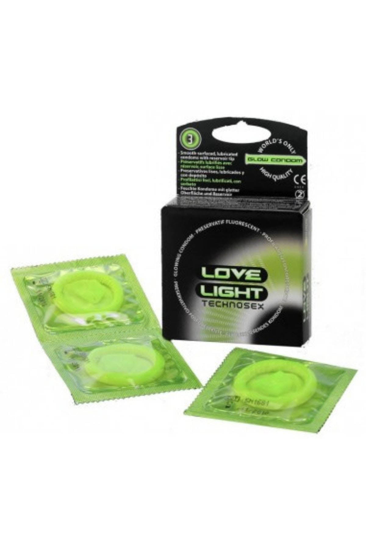 SToys glow in the dark condoms 3 pack for playful safe sex