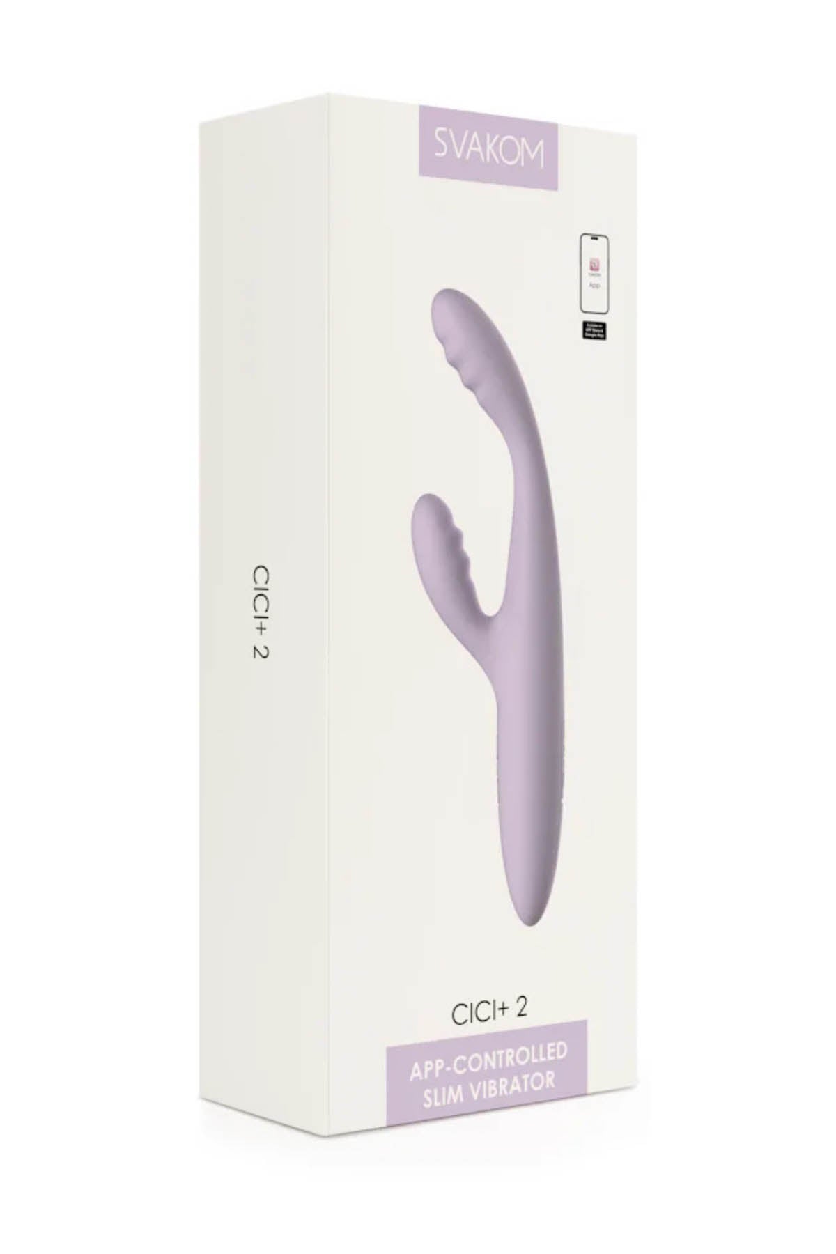 Svakom Cici Plus 2 - App-Controlled Slim Rabbit Vibrator