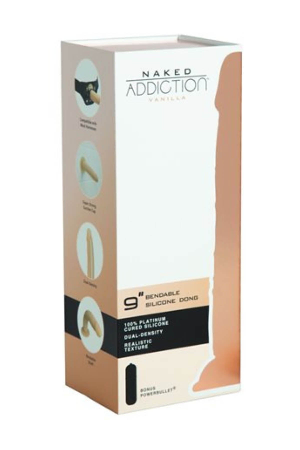 Swan Naked 9 Inch Dildo - Vanilla