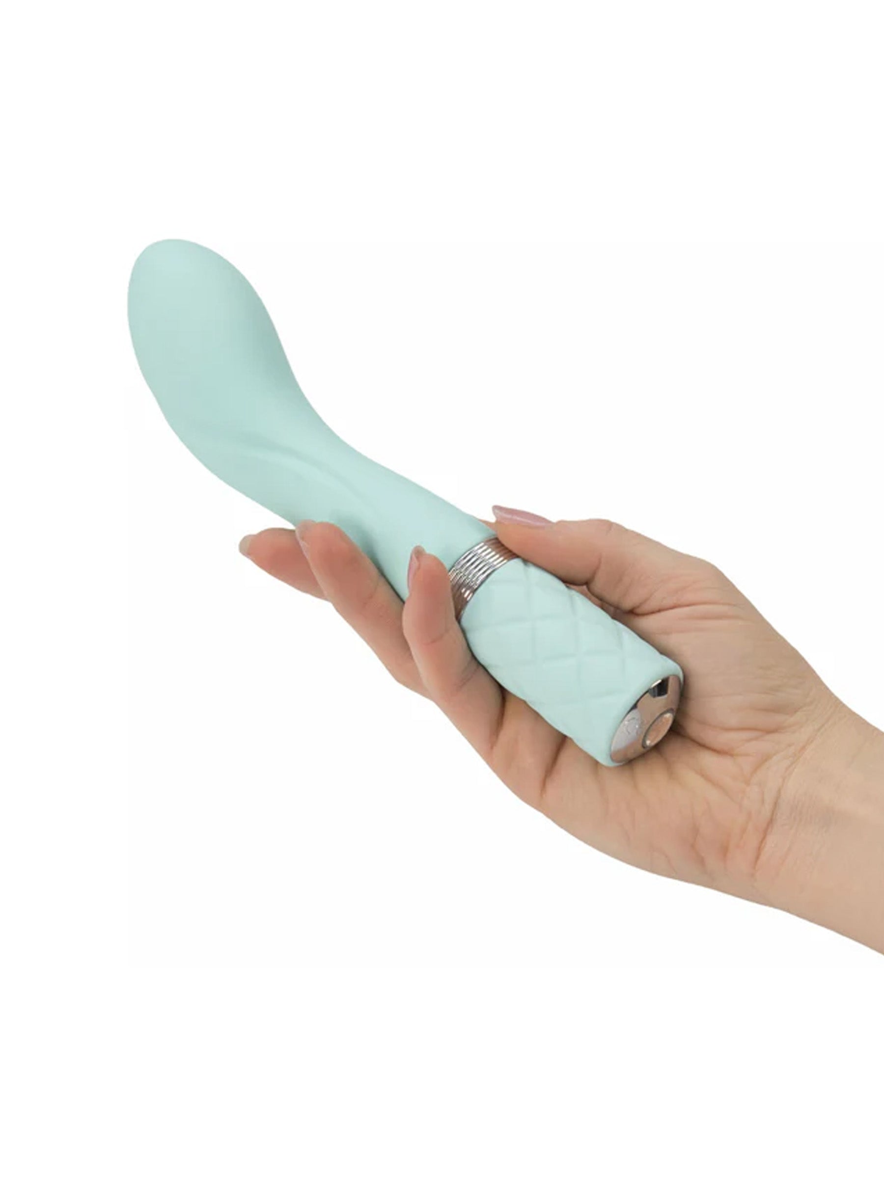 Swan Pillow Talk Sassy Swarovski - G-Spot Vibrator teal