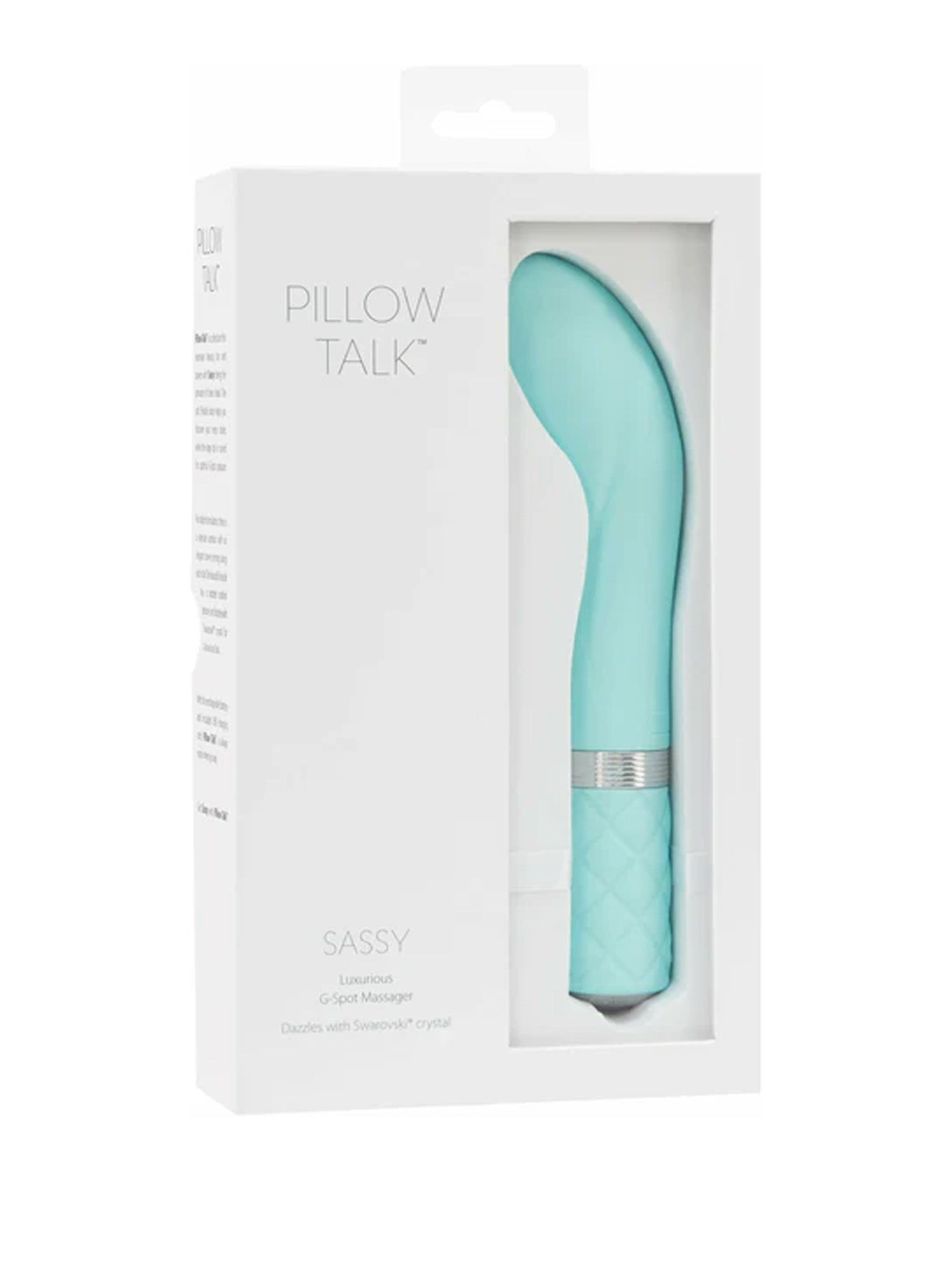 Swan Pillow Talk Sassy Swarovski - G-Spot Vibrator teal