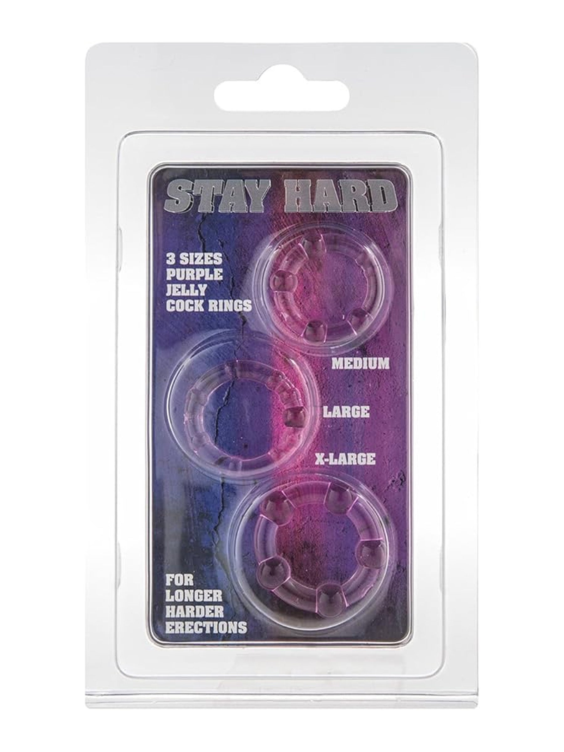 You2Toys Get Hard Cock Rings - Purple