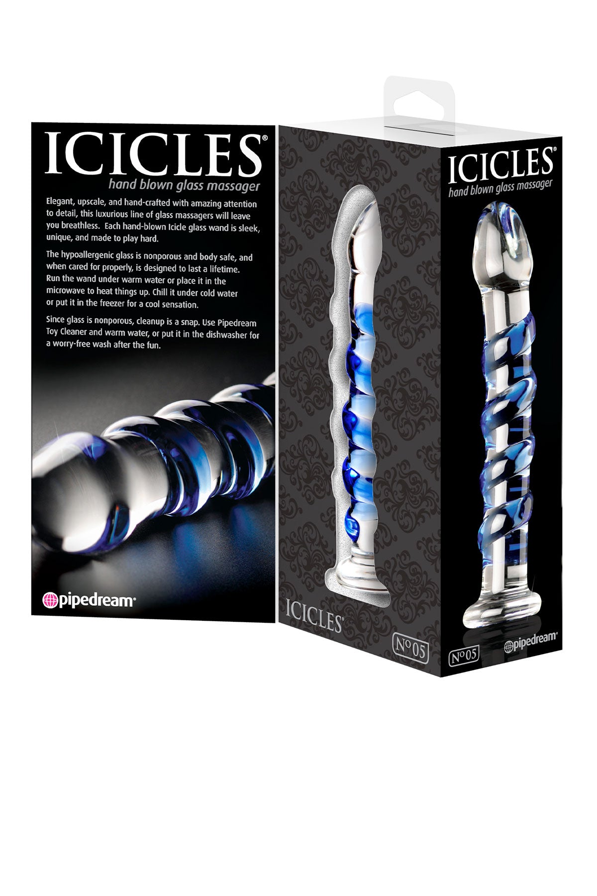 Inside Box Blue Wizard Glass Dildo by Pipe Dream 