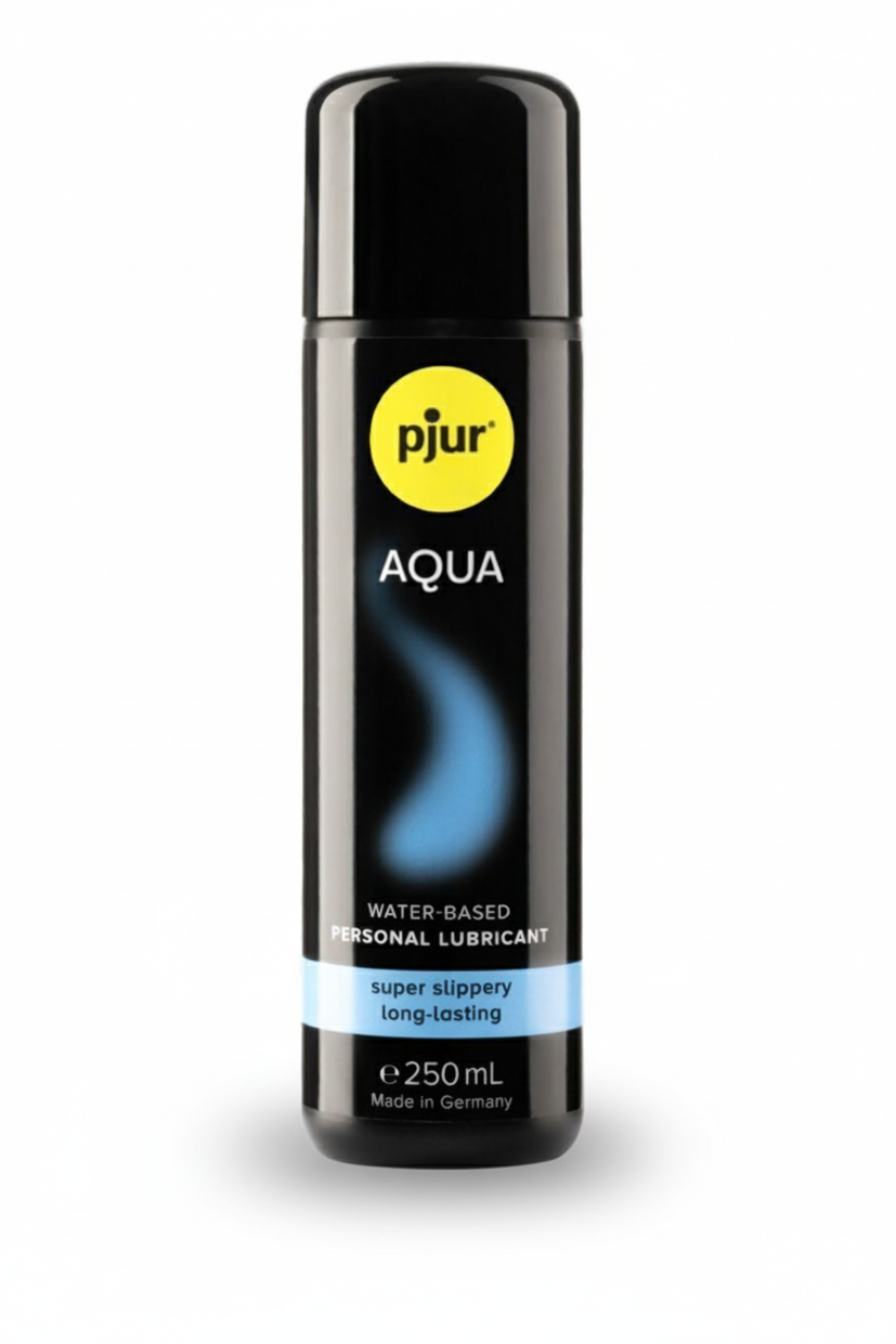Pjur Aqua personal lubricant bottle on a white background