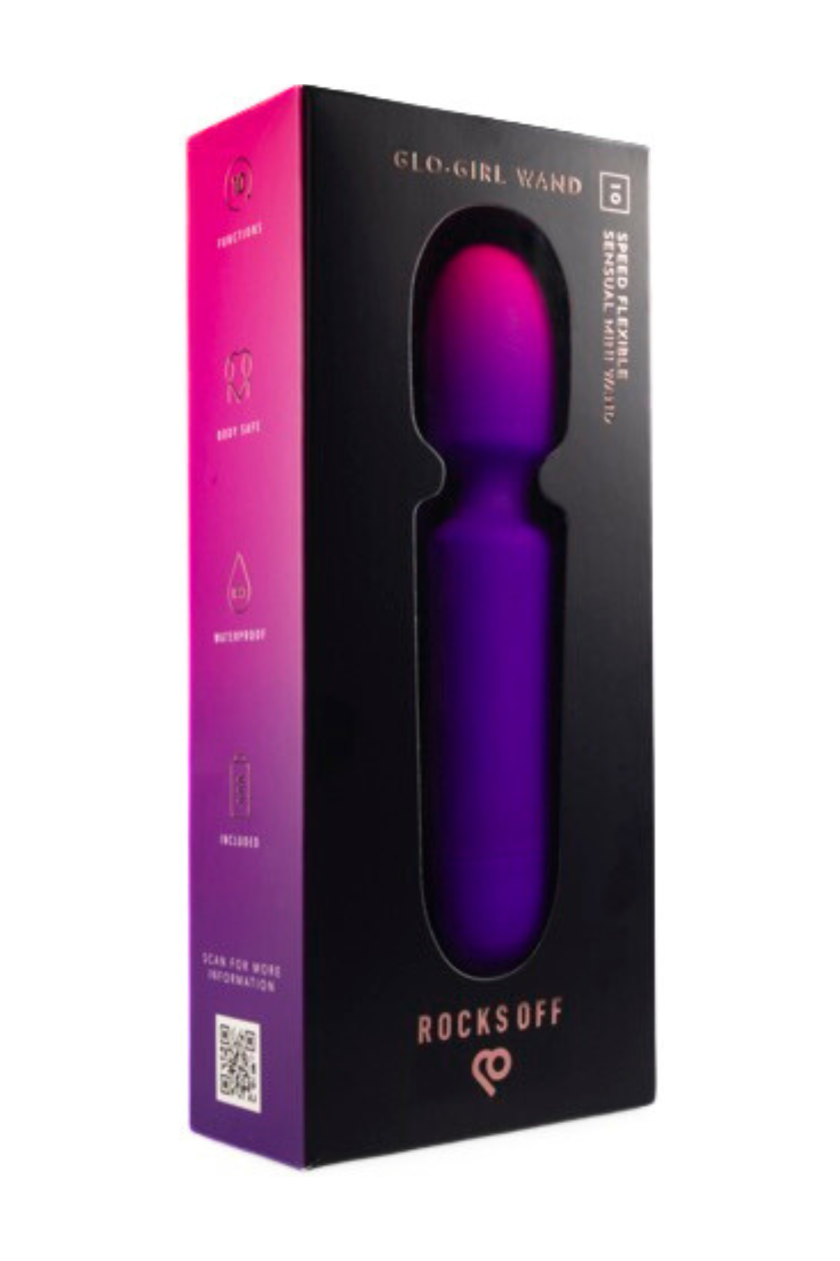 Rocks-Off Glo Girl Mini Wand Vibrator Box | Matilda's Lifestyle