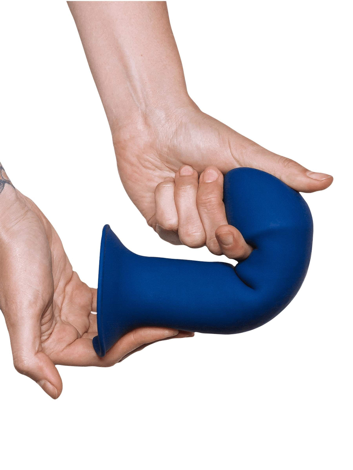 Adrien Lastic Hitsens 1 Dual-Density Silicone Dildo - 7 Inch - Blue