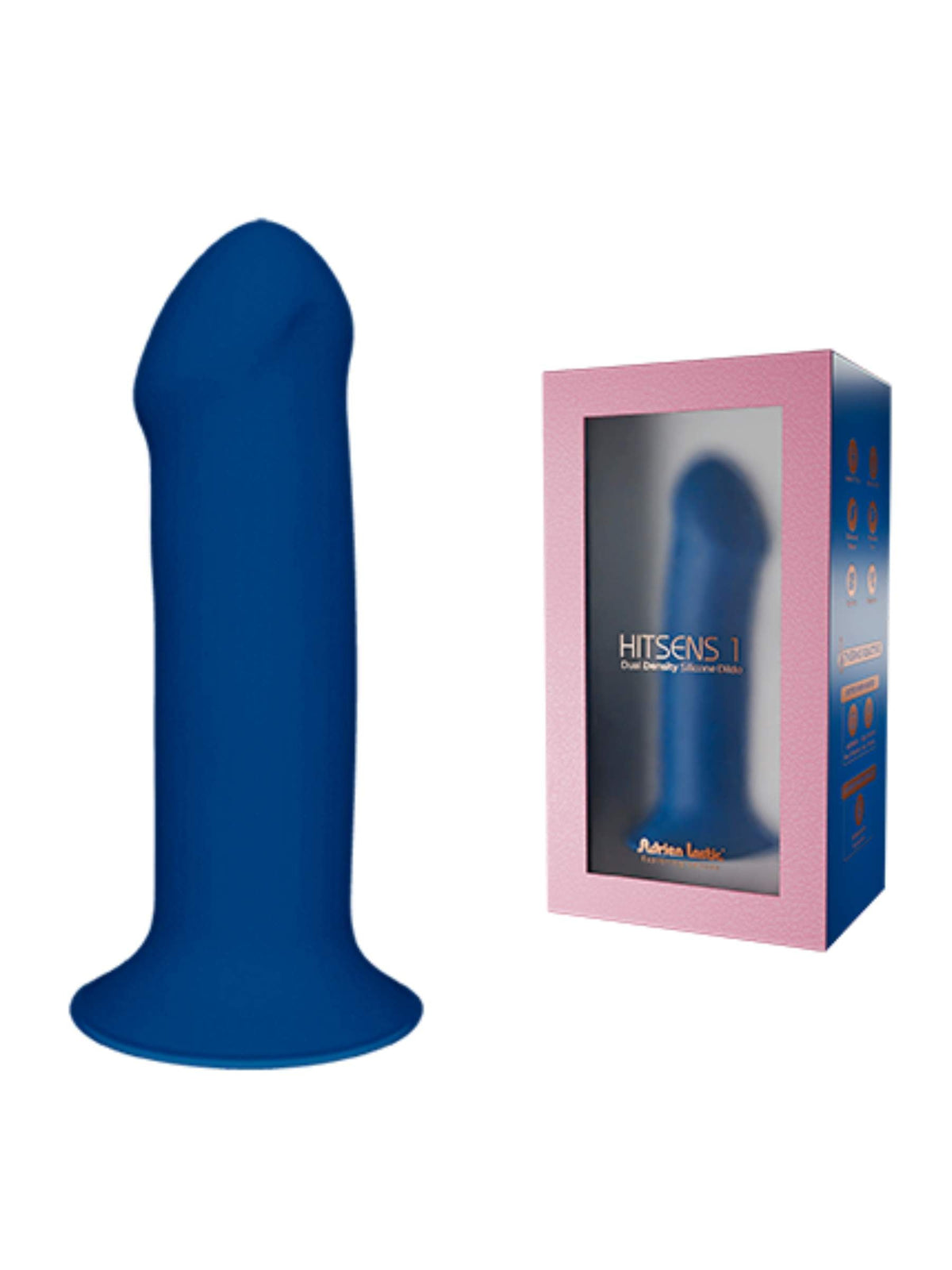 Adrien Lastic Hitsens 1 Dual-Density Silicone Dildo - 7 Inch - Blue