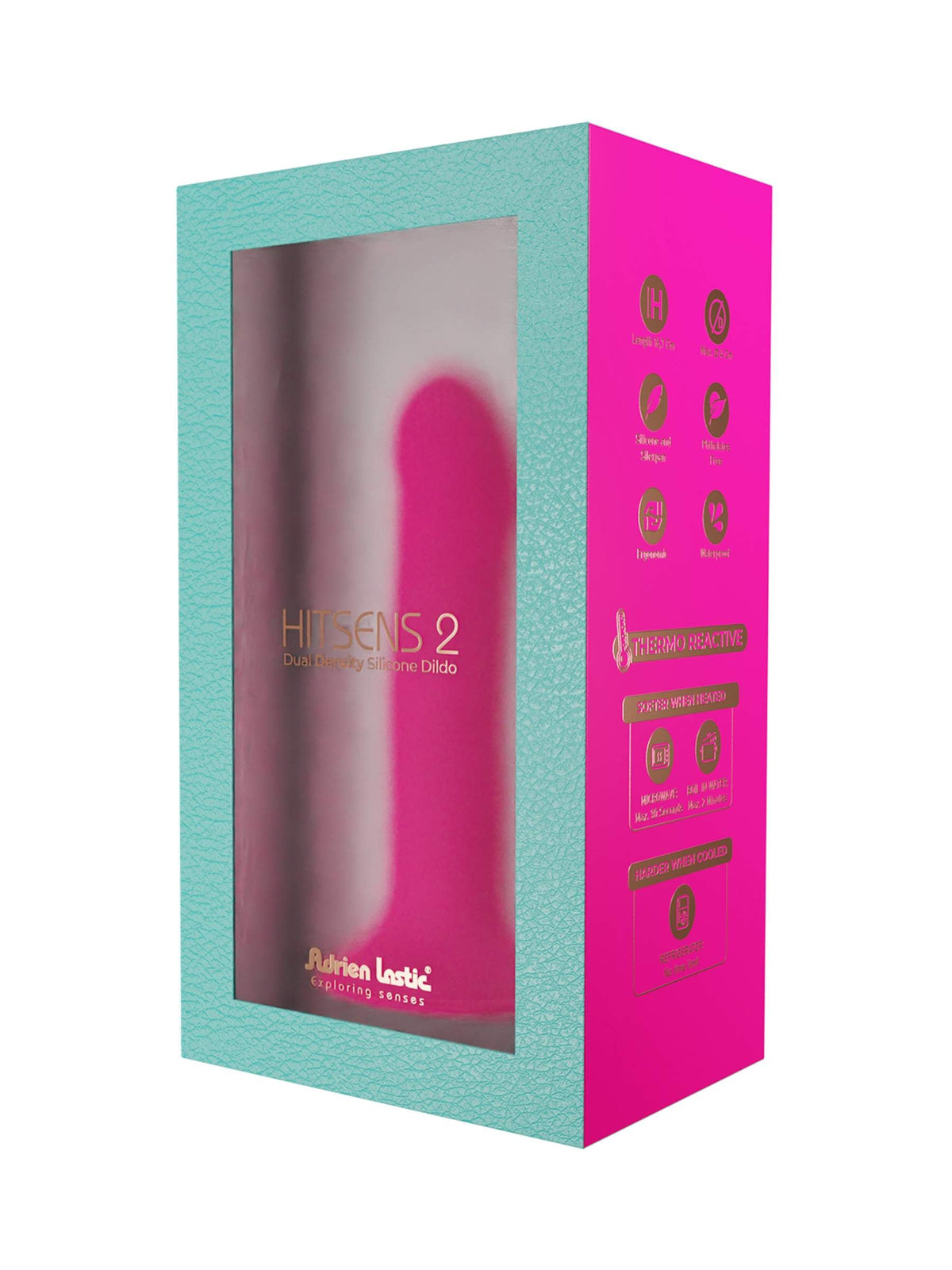 Adrien Lastic Hitsens 2 Dual-Density Silicone Dildo – 6.5 Inch - Pink