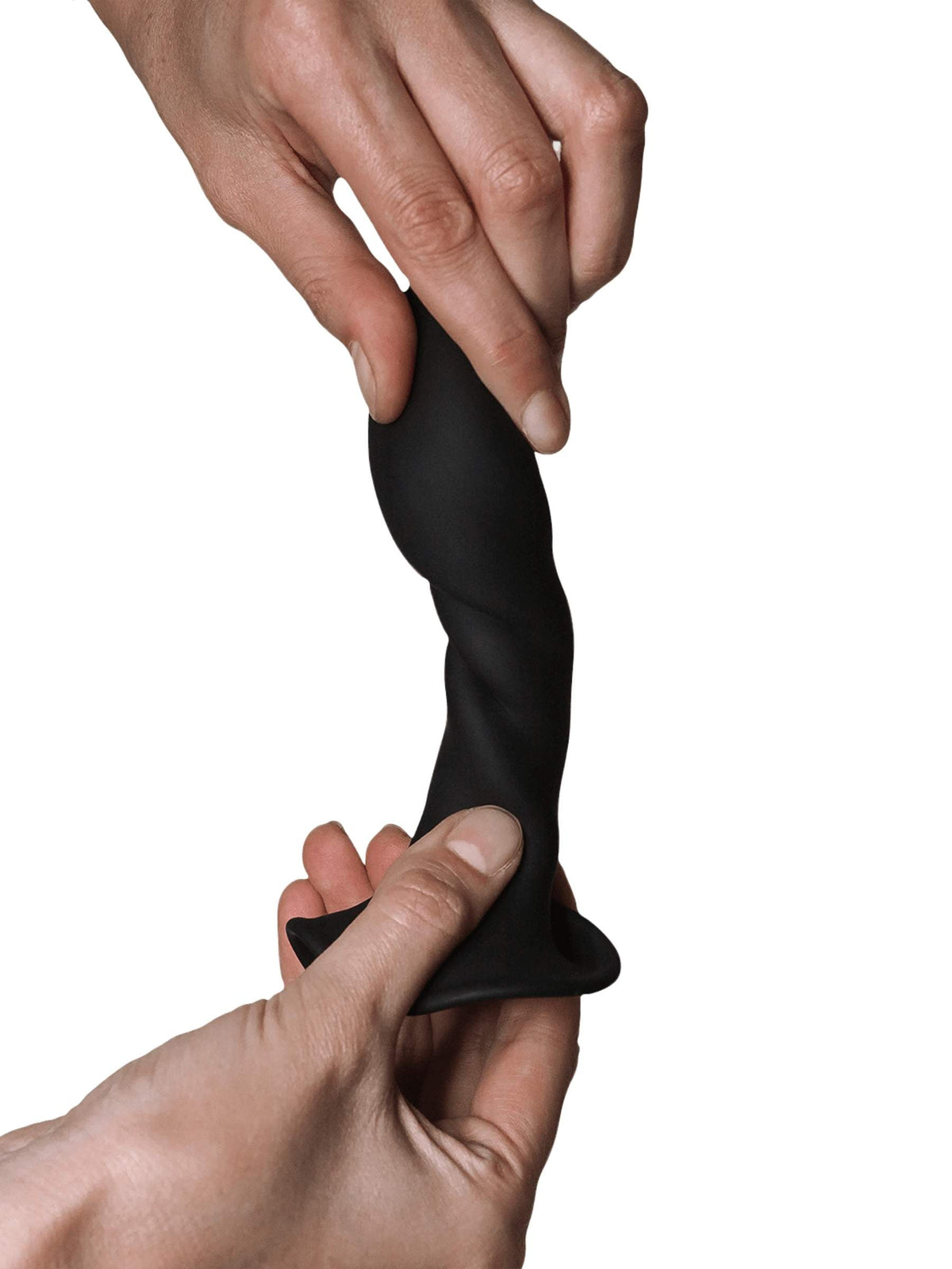 Adrien Lastic Hitsens 5 Dual Density Silicone Dildo - 5 Inch - Black