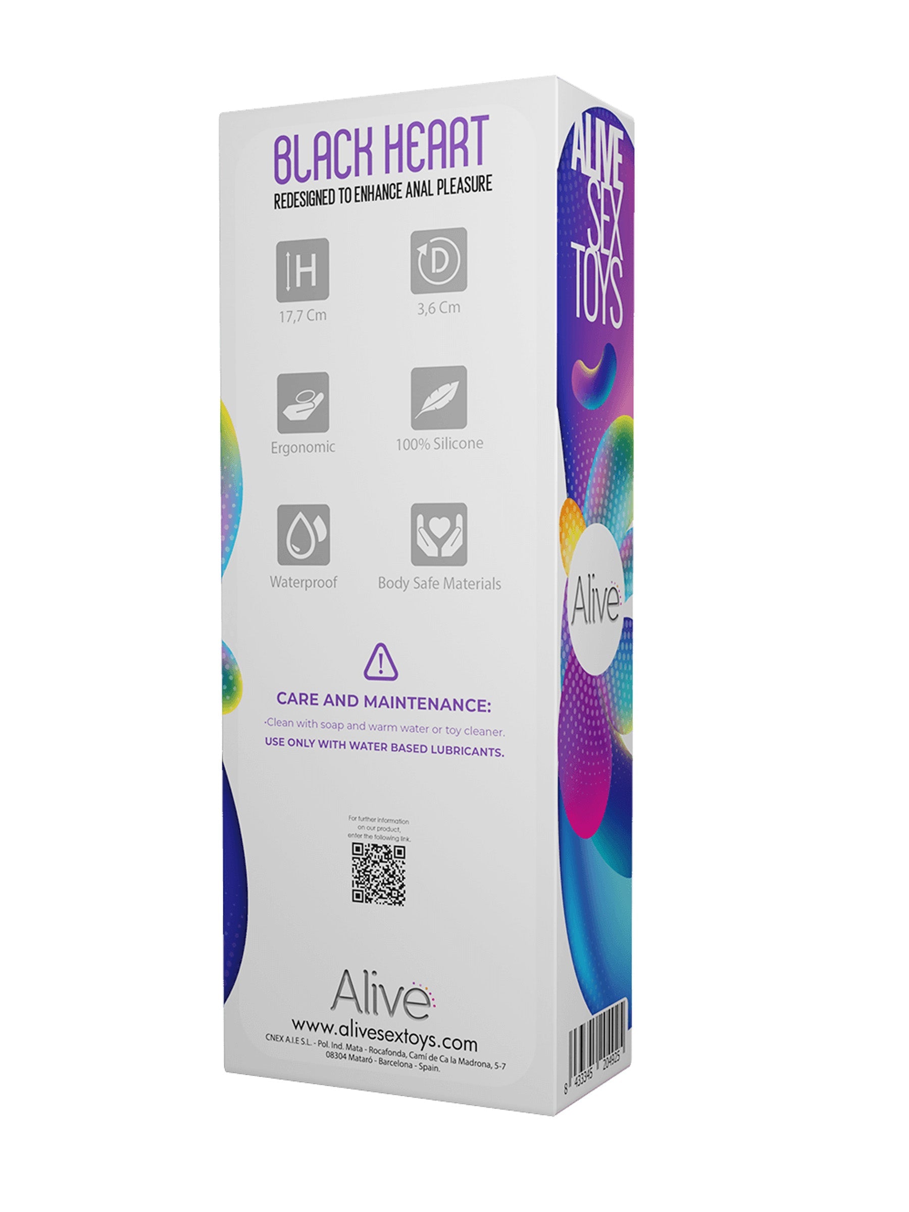 Adrien Lastic Alive Heart Anal Stimulator - Black