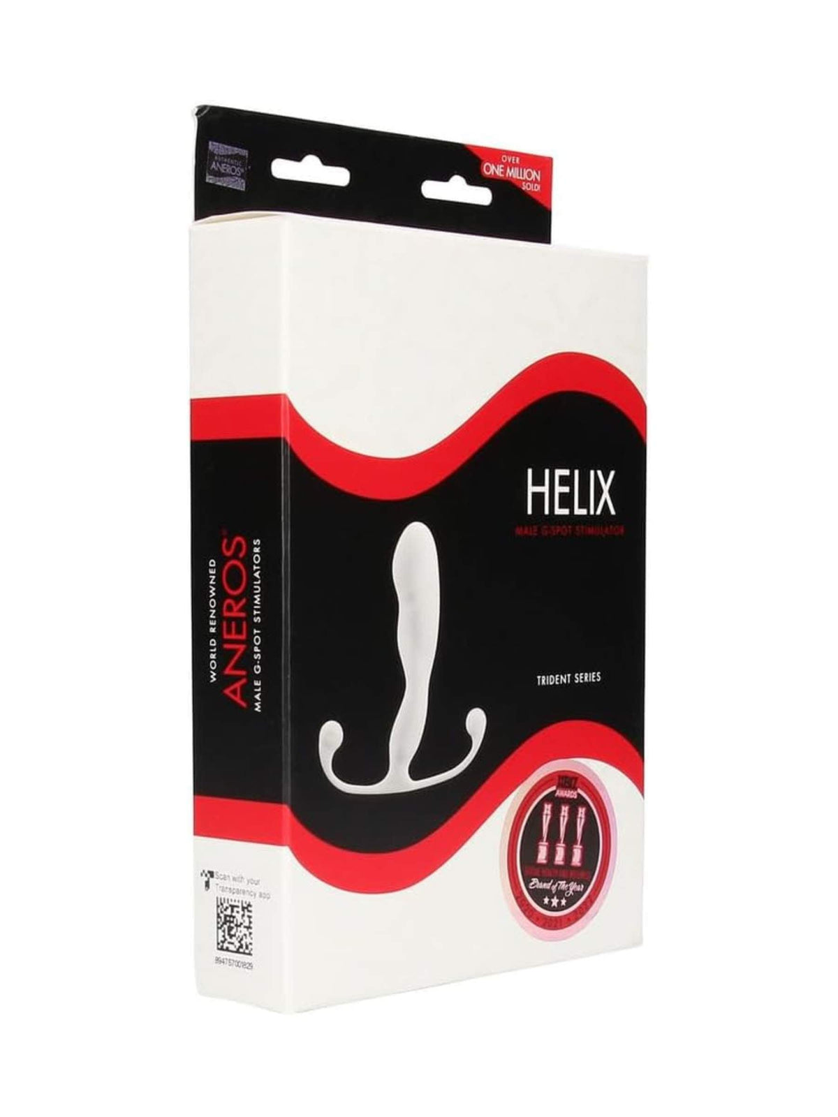 Aneros Helix Trident Series - Prostate Massager - White Silicone