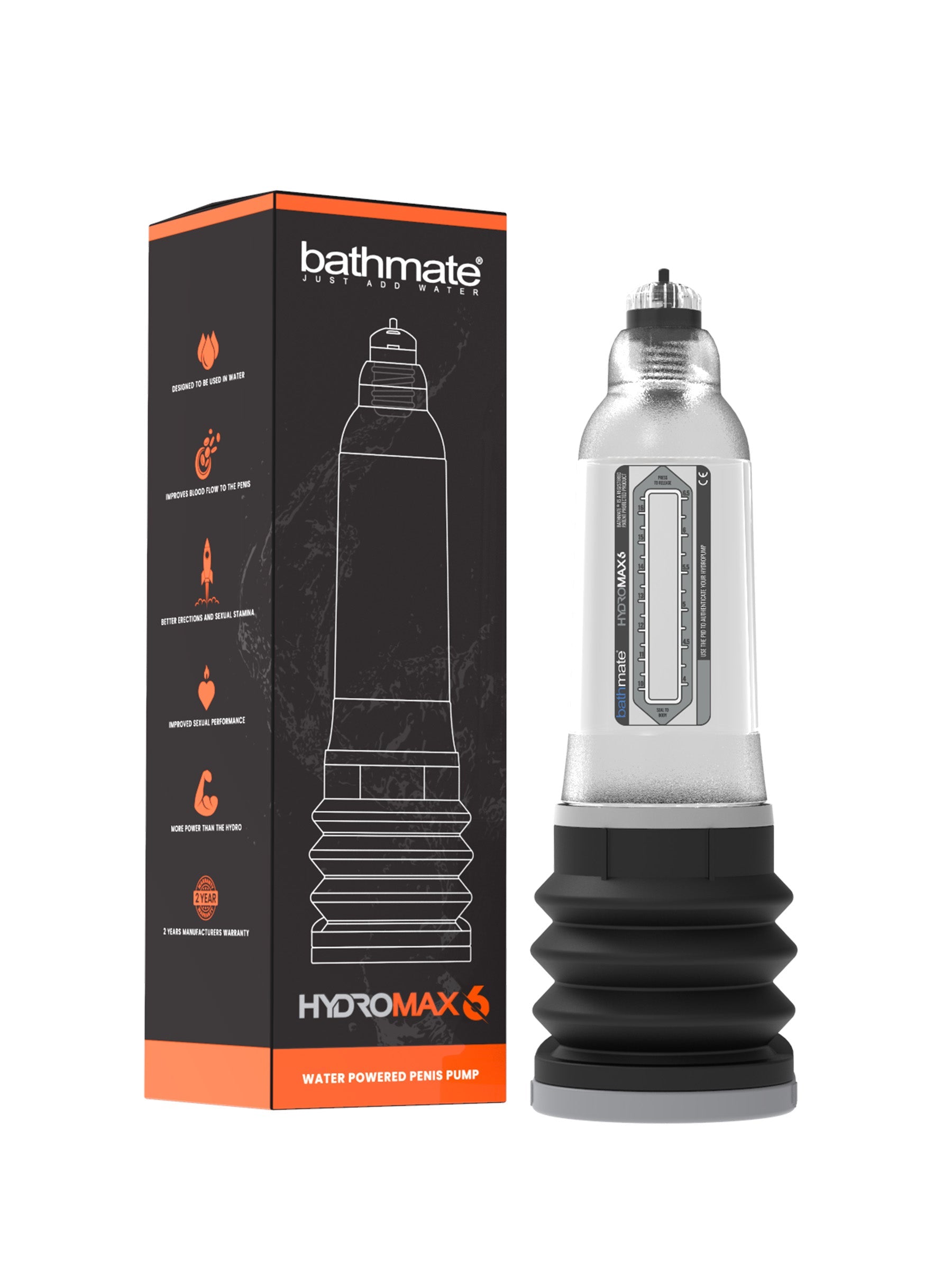 Bathmate Hydromax 6 Penis Enlargement Pump - Clear