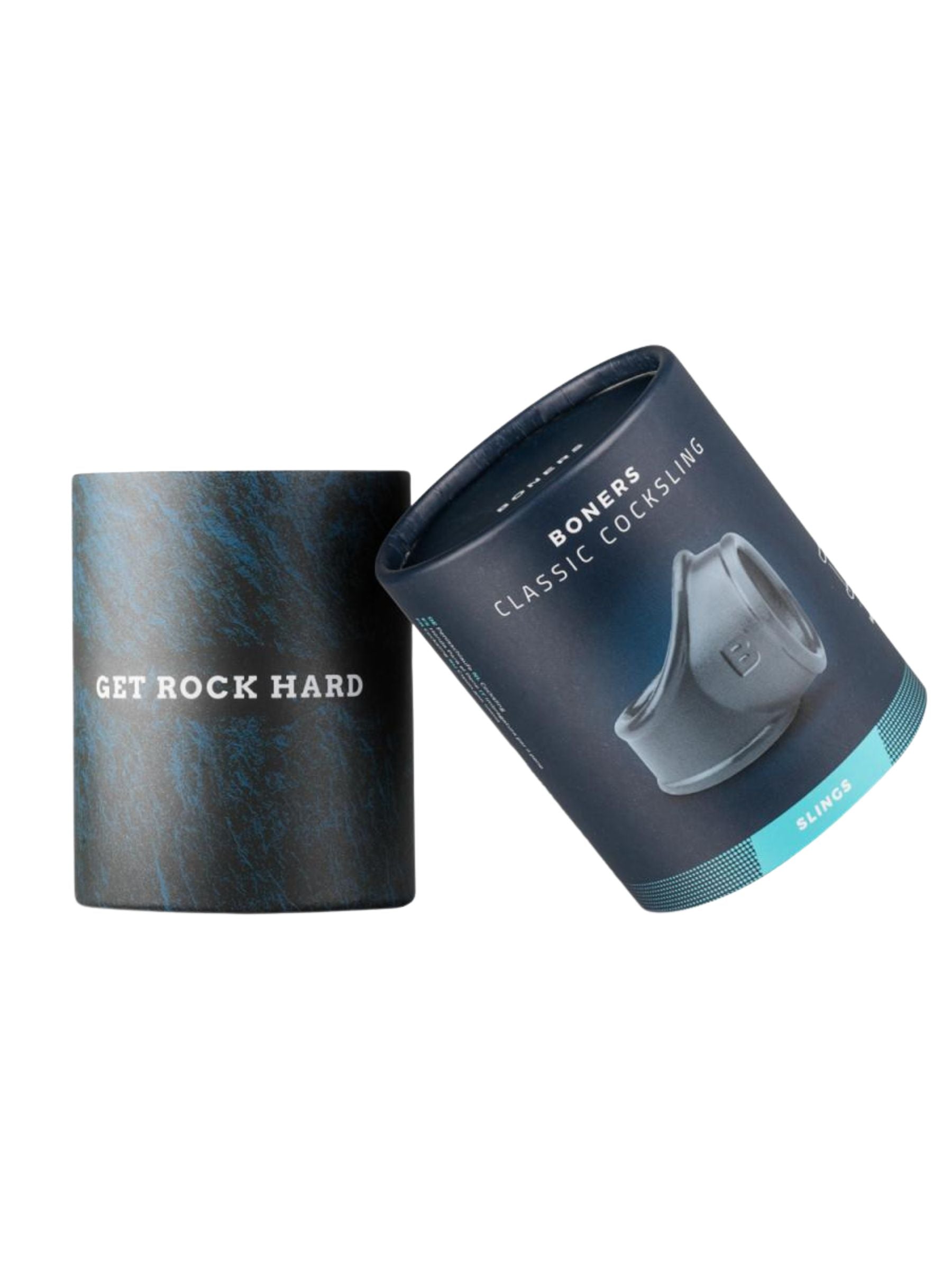 Boners Cocksling - Grey - Cock-Ring and Ball-Stretcher