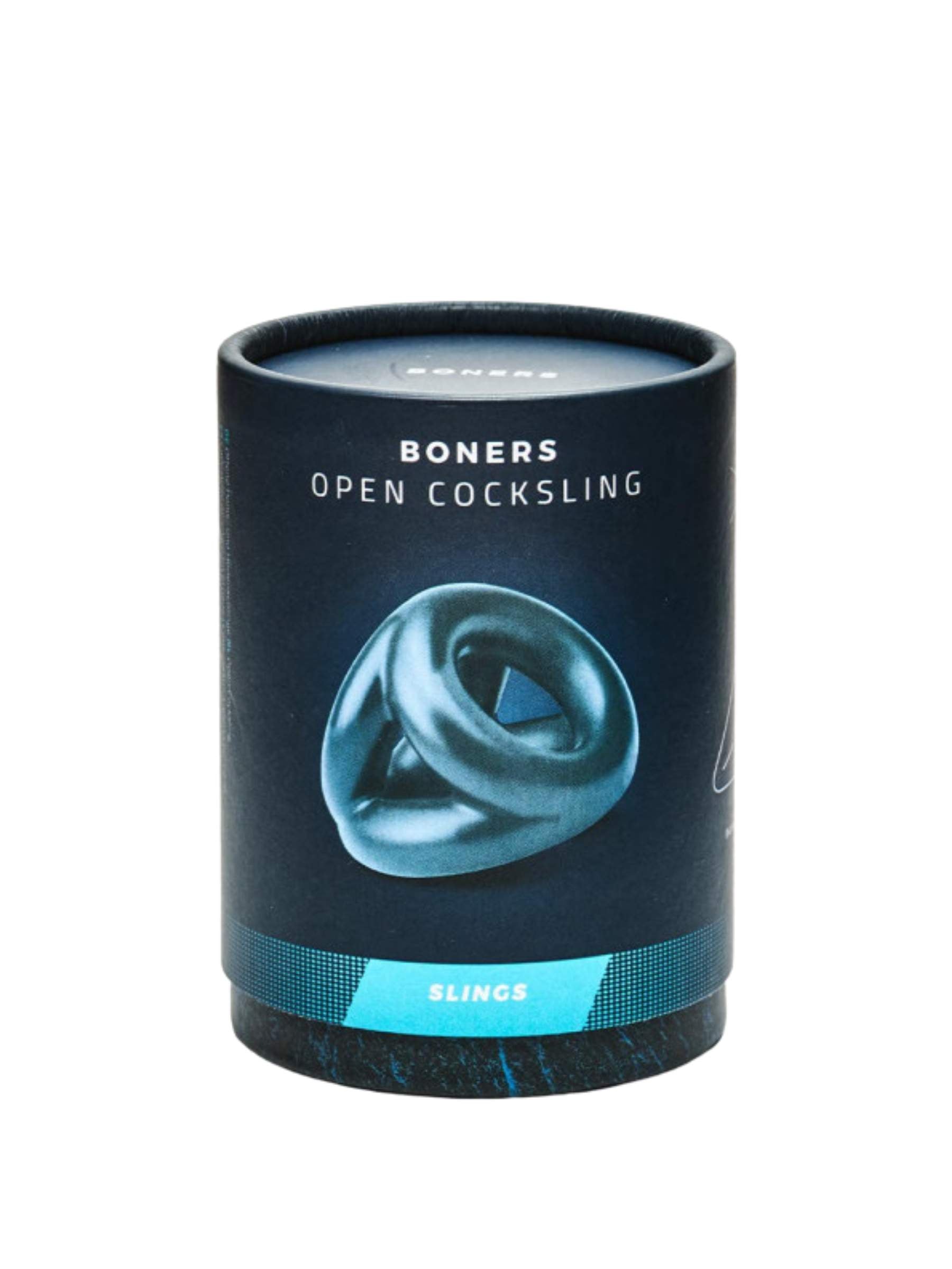 Boners Open Cock Sling Triple Cock Ring - Grey