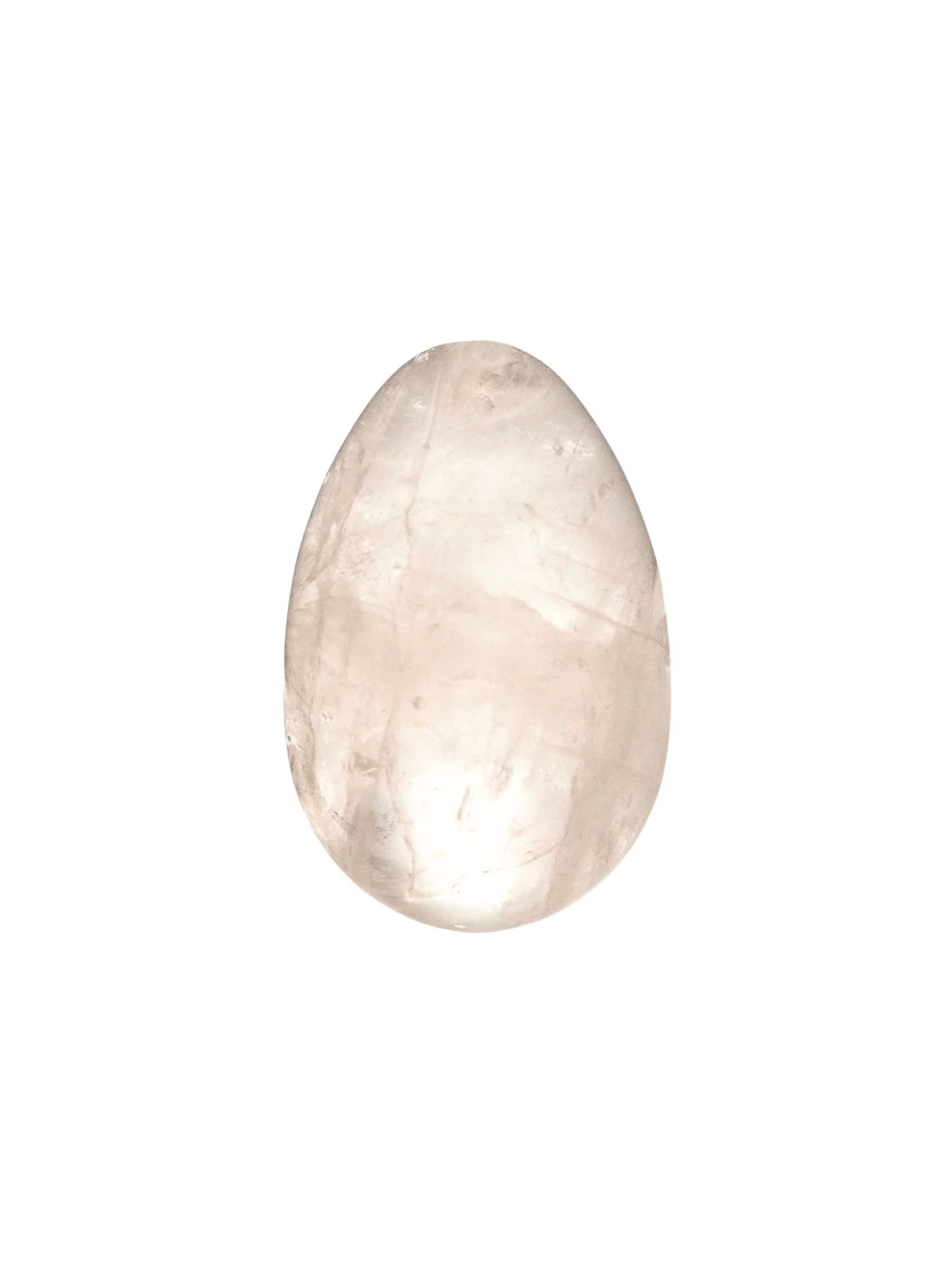 Chakrubs Heart Yoni Kegel Egg - Obsidian Clear