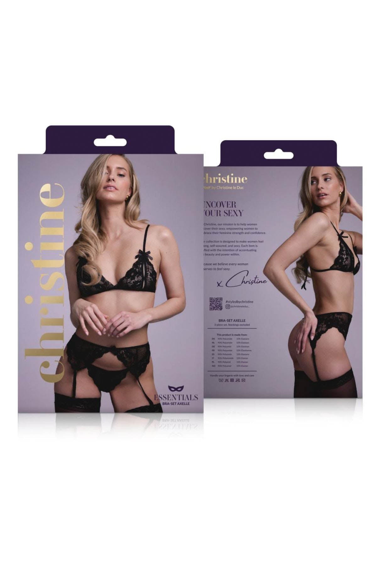 Cld Axelle 3Pc Lingerie Set
