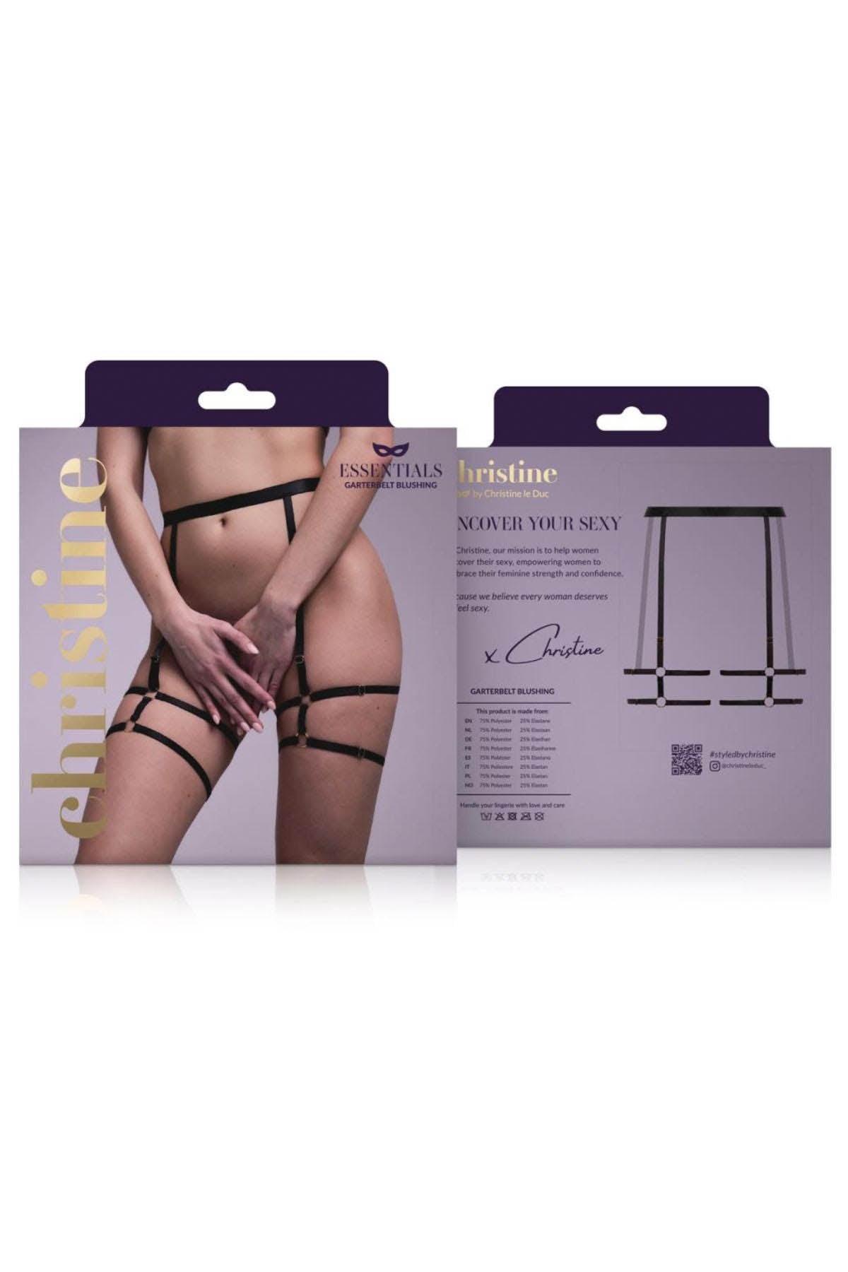 Cld Blushing Strappy Garterbelt