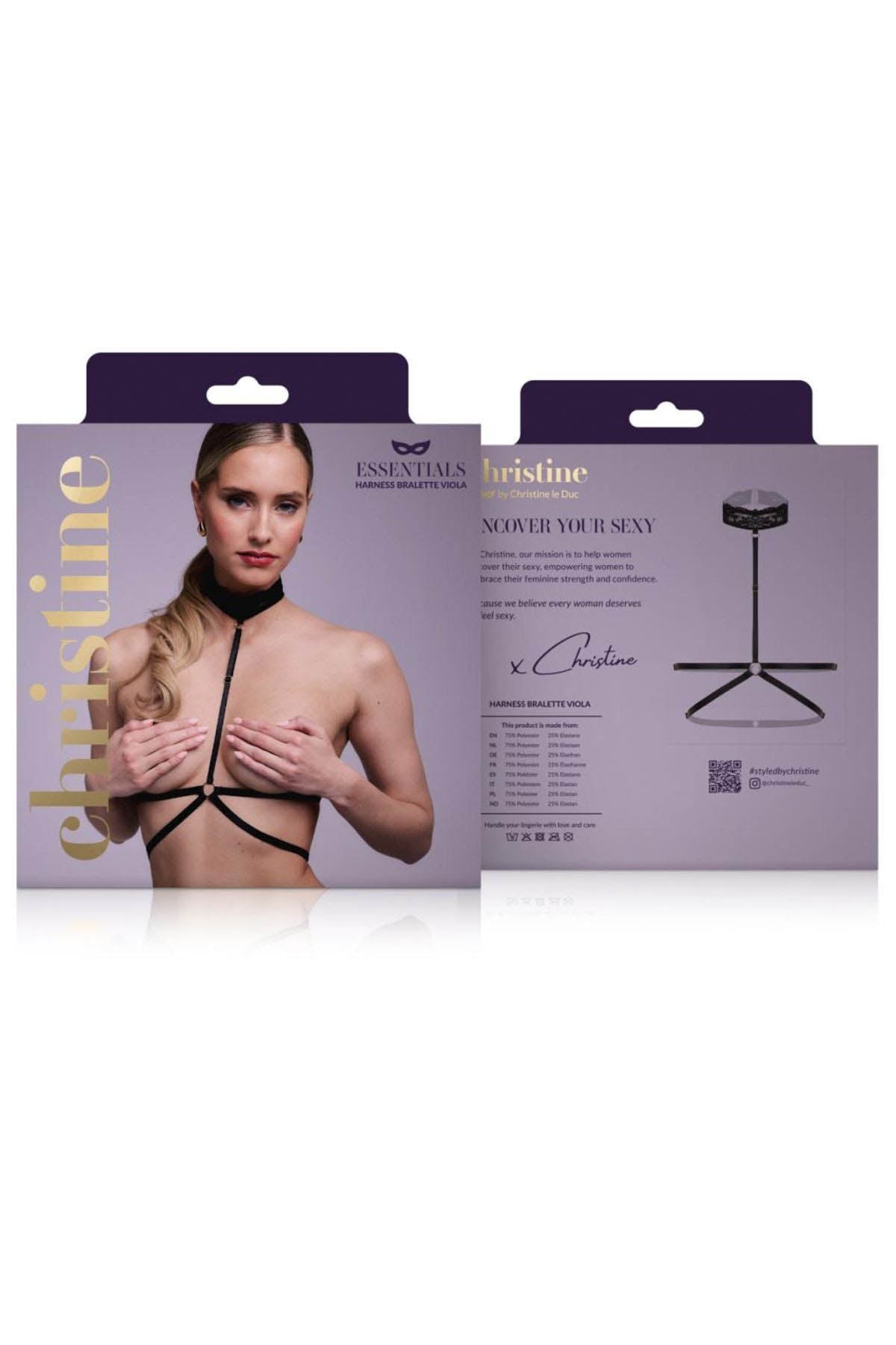 Cld Viola Strappy Lace Bralette Harness