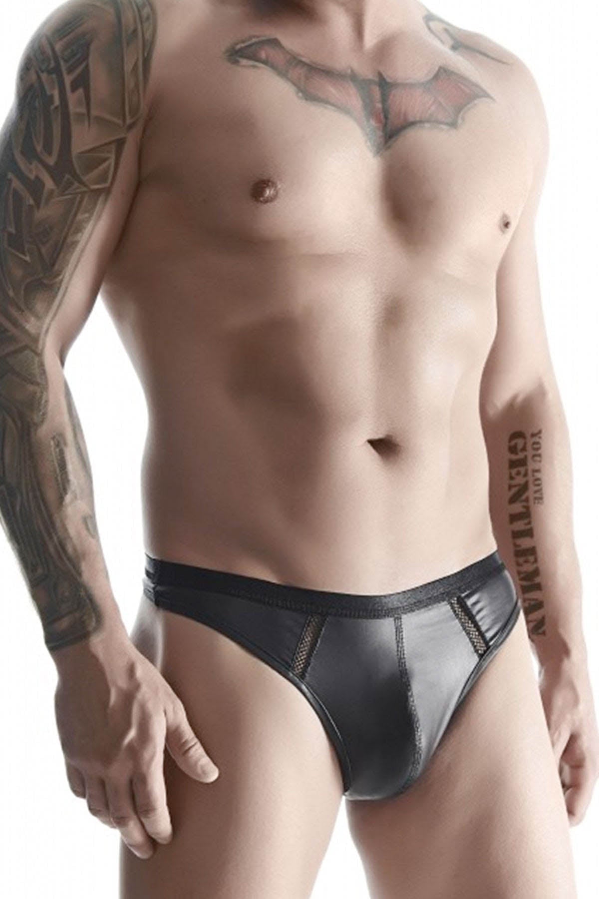Crd Fetish Regnes Men'S Thong - Black