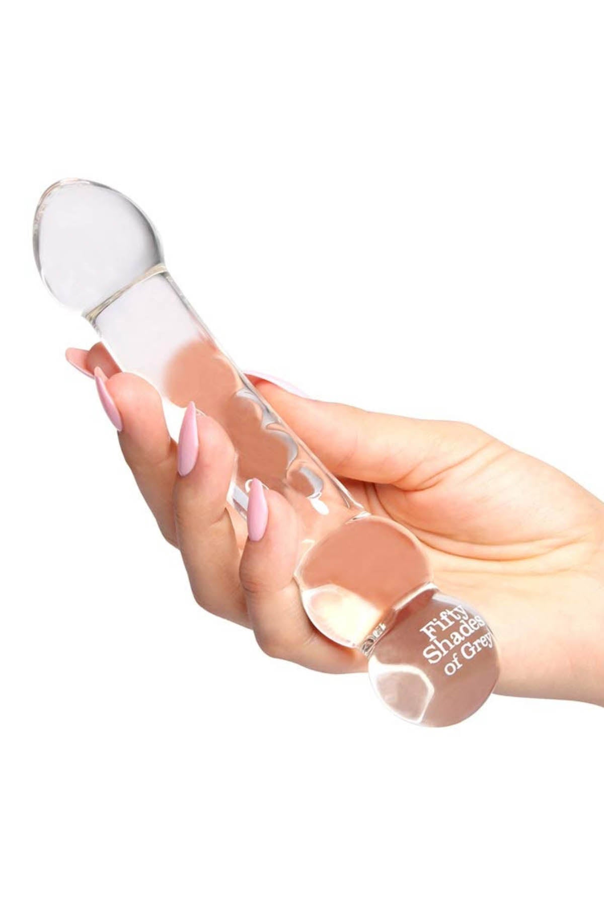 Fifty Shades Drive Me Crazy glass dildo for firm internal or external massage