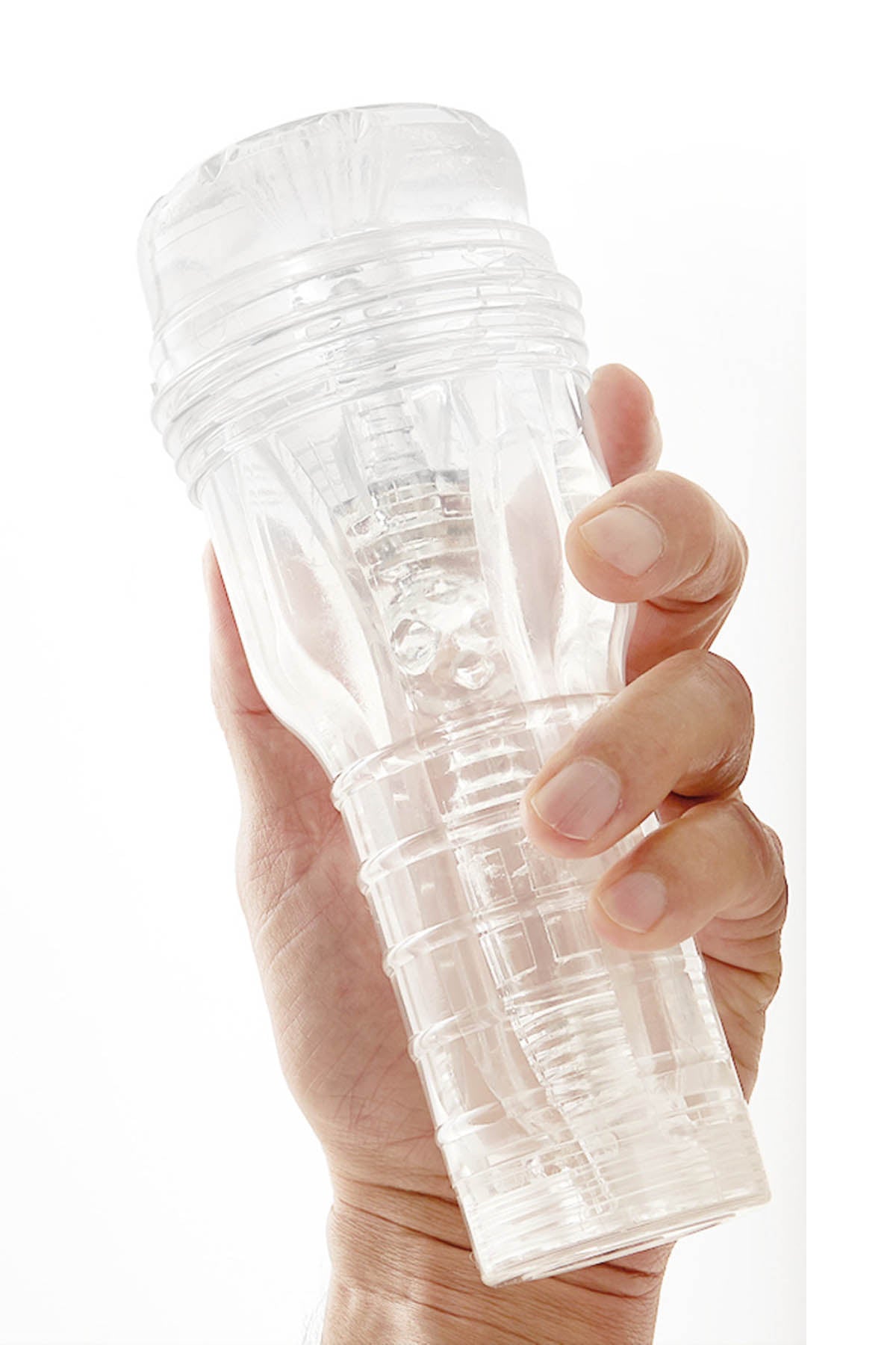 Fleshlight Go Torque Ice compact transparent male masturbator