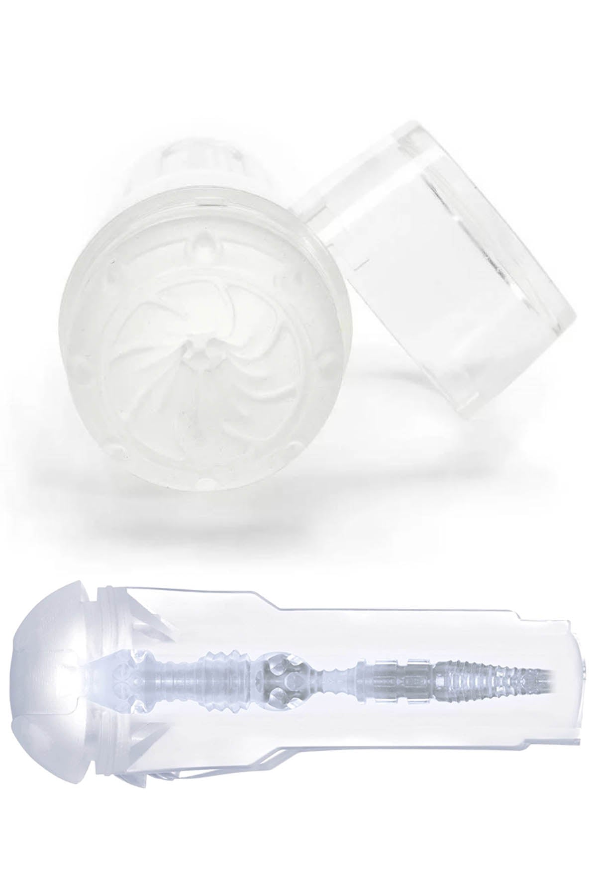 Fleshlight Go Torque Ice compact transparent male masturbator