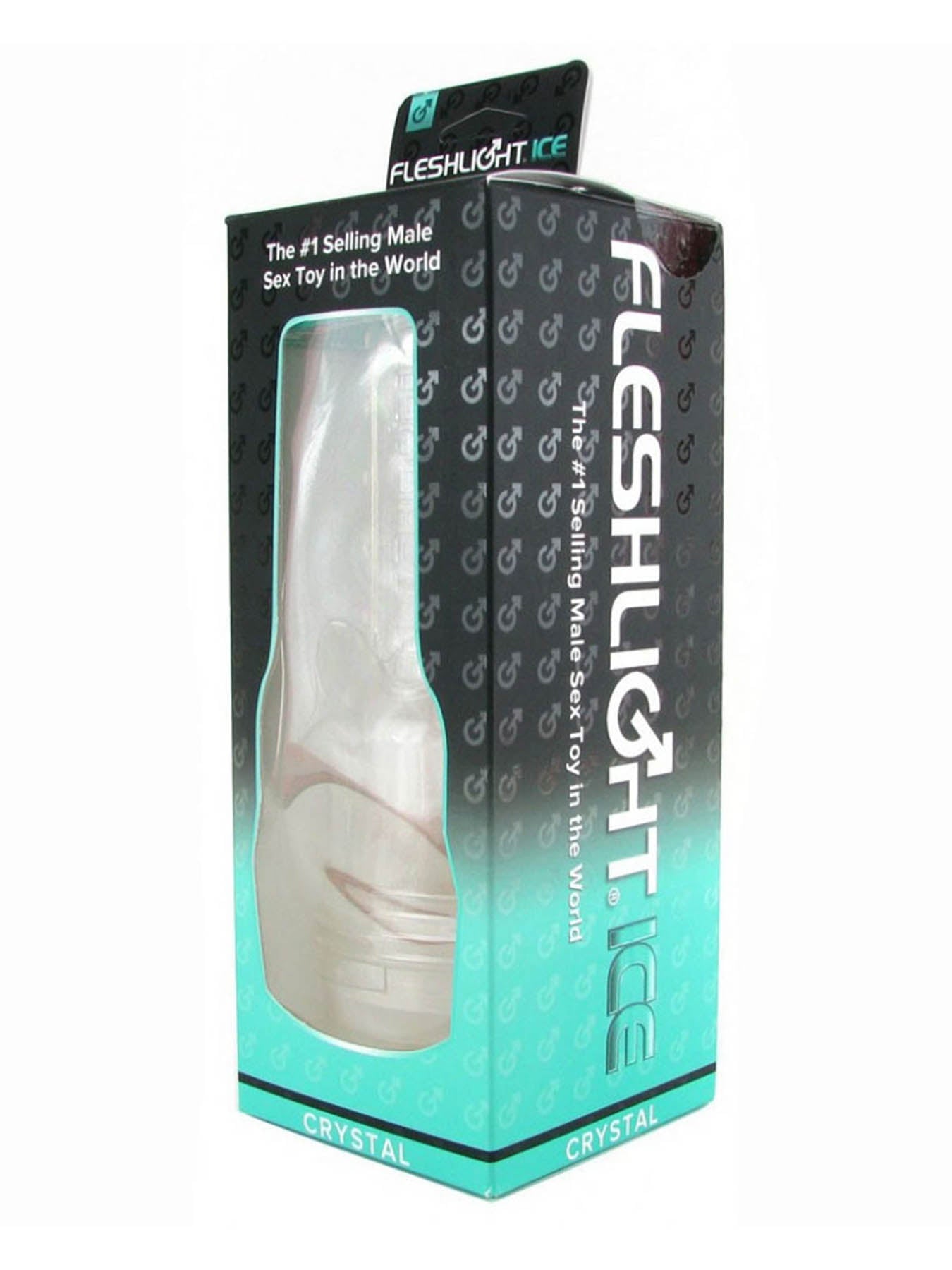 Fleshlight Ice Lady Crystal transparent male masturbator with textured canal