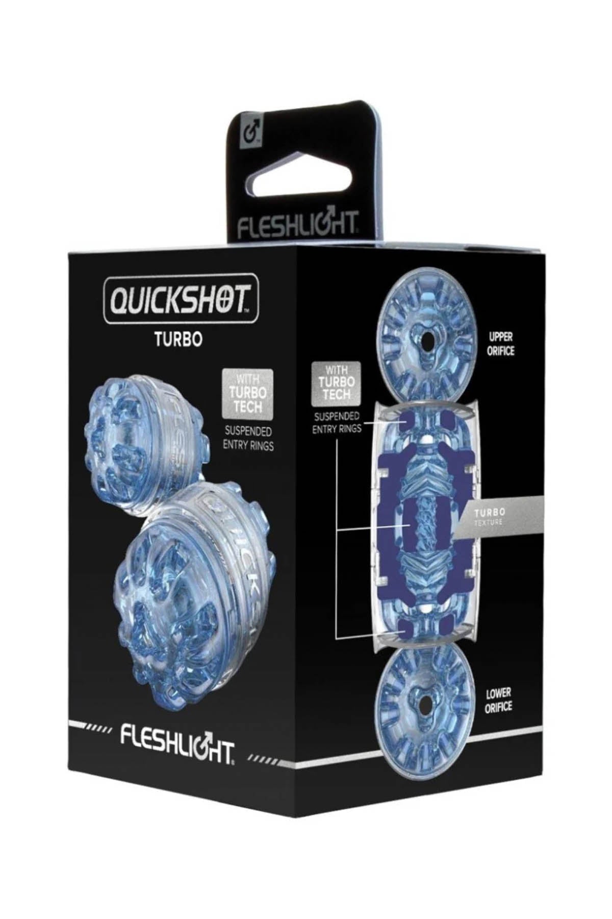 Fleshlight Quickshot Turbo - Ice - Blue