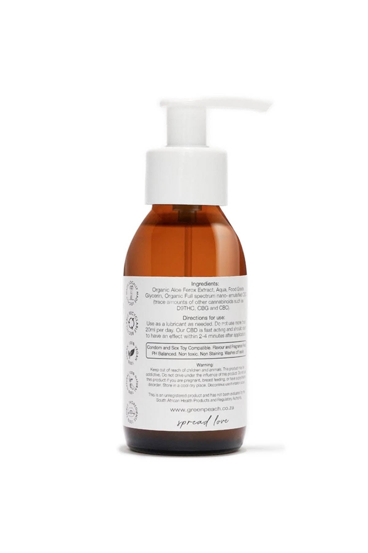 Green Peach Essensually Wild Cbd Lubricant 100 ml 