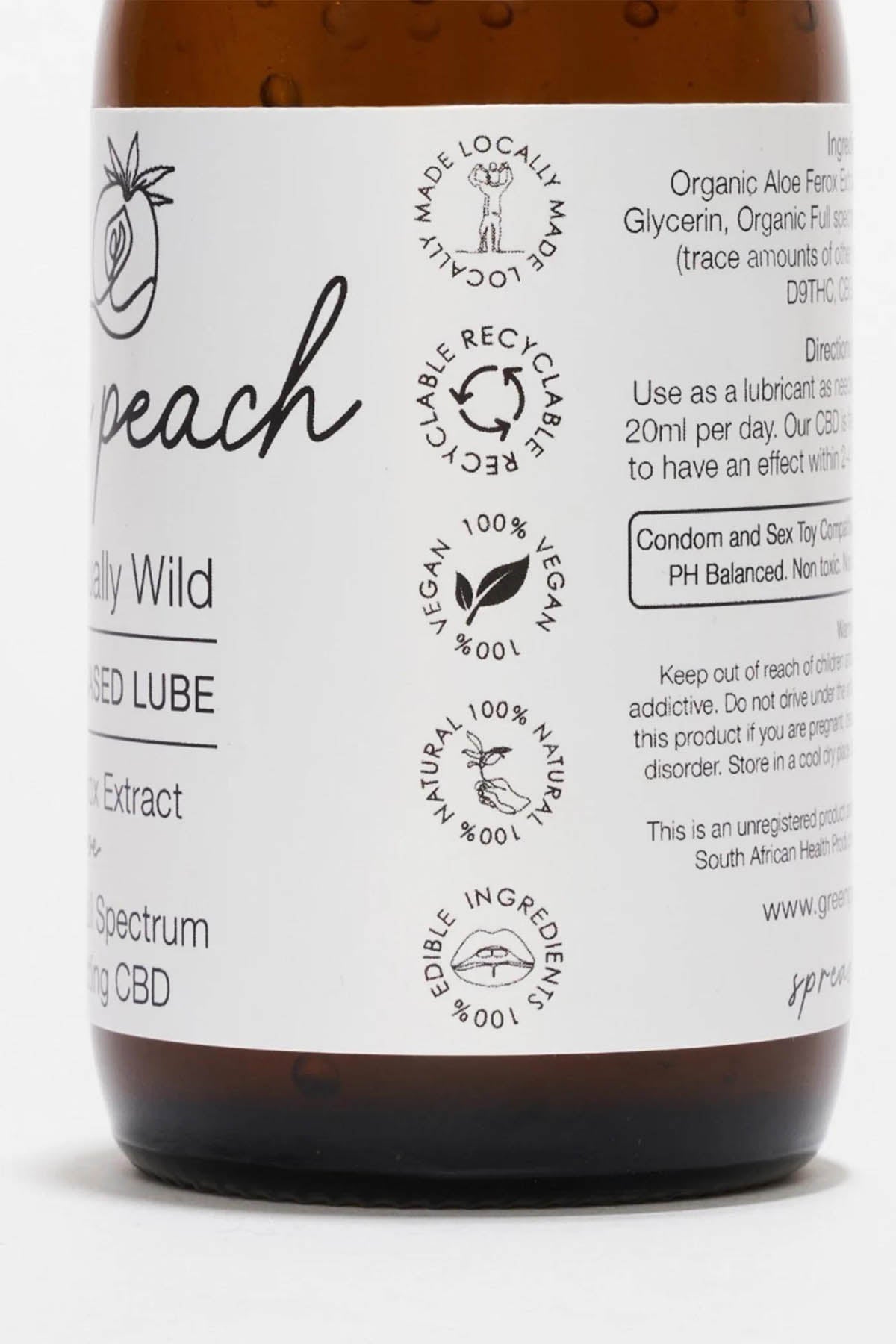 Green Peach Essensually Wild Cbd Lubricant 100 ml 