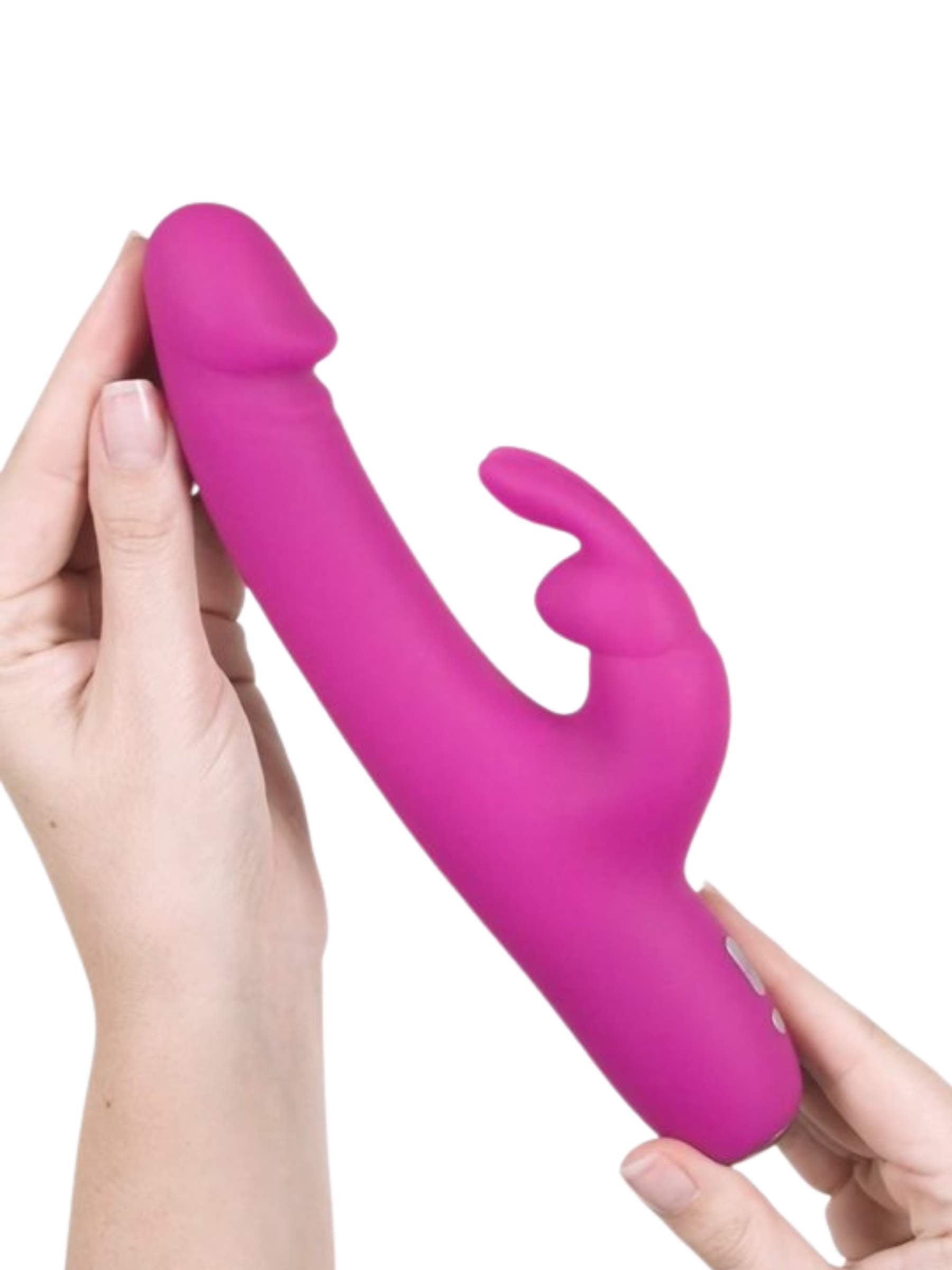 Happy Rabbit Realistic Slim Vibrator - Pink