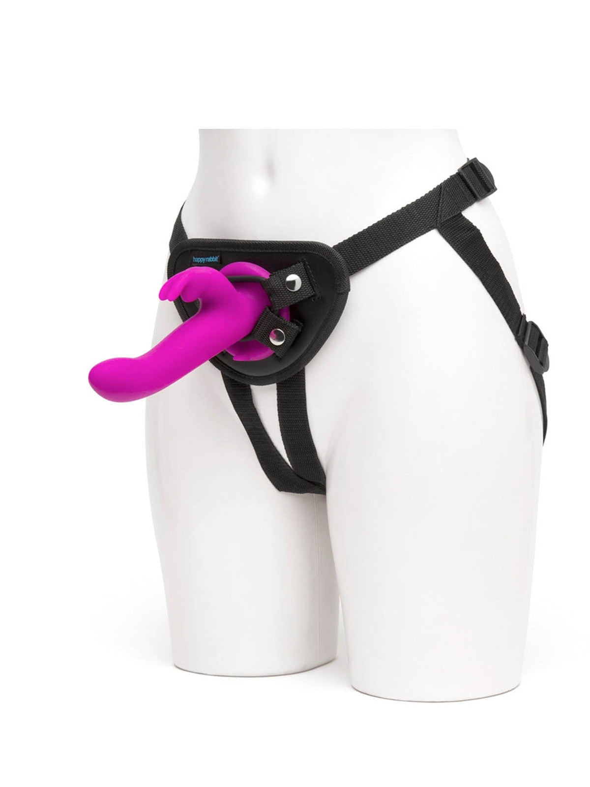 Rechargeable Vibrating Strap-On Harness Set by Happy Rabbit - Matilda's