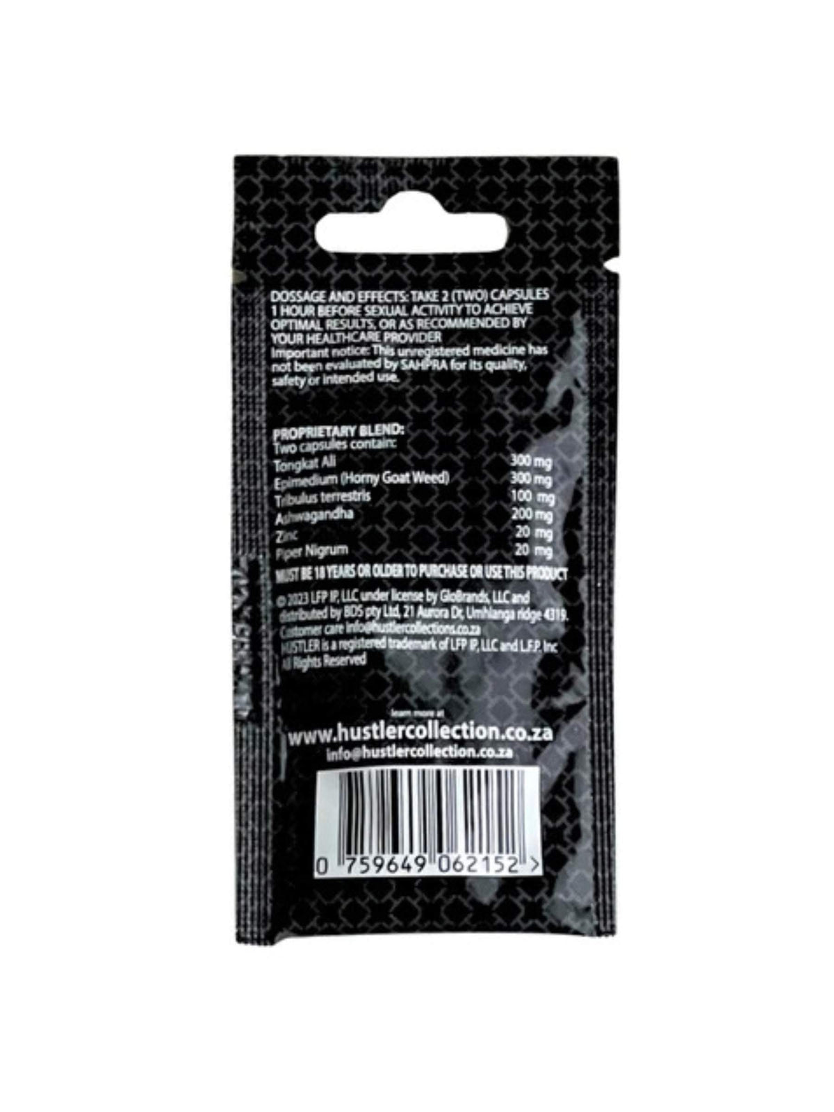Hustler Professional Strength Male Enhancement Sachet - 4 Pack
