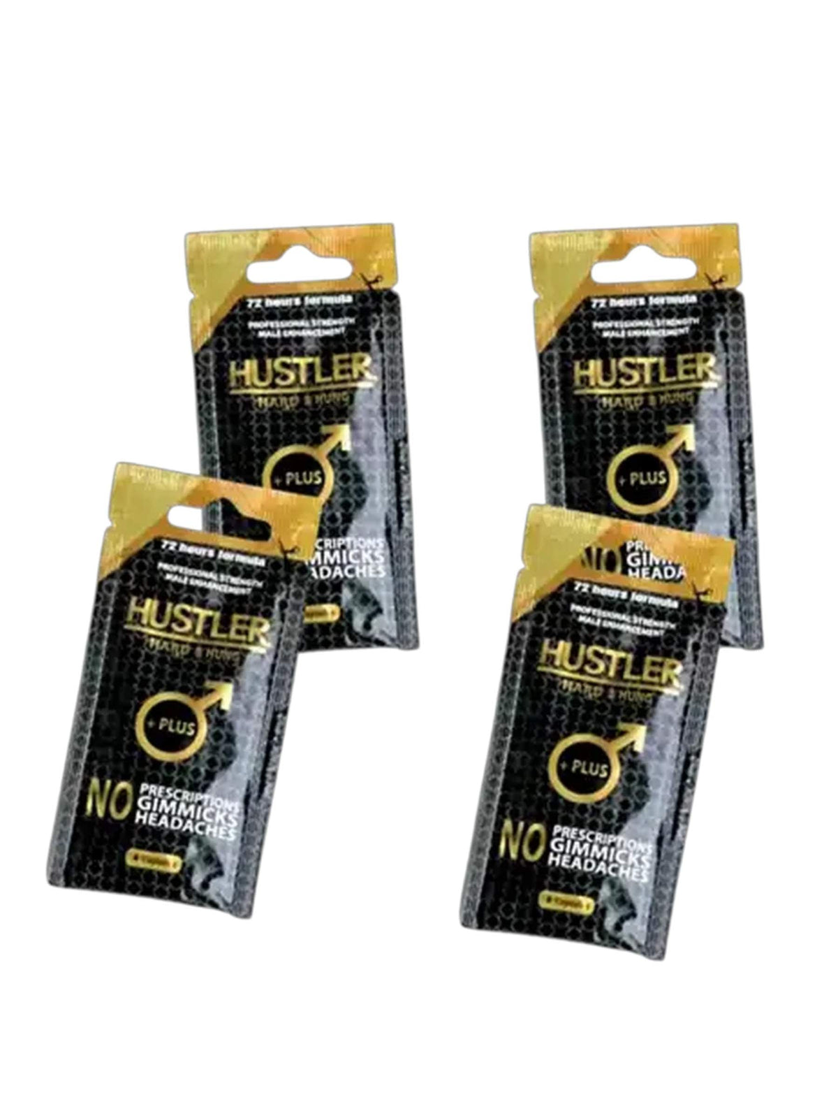 Hustler Professional Strength Male Enhancement Sachet - 4 Pack