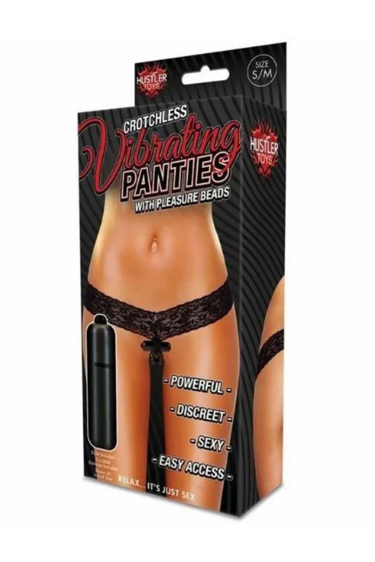 Hustler vibrating pleasure bead panties for secret stimulation