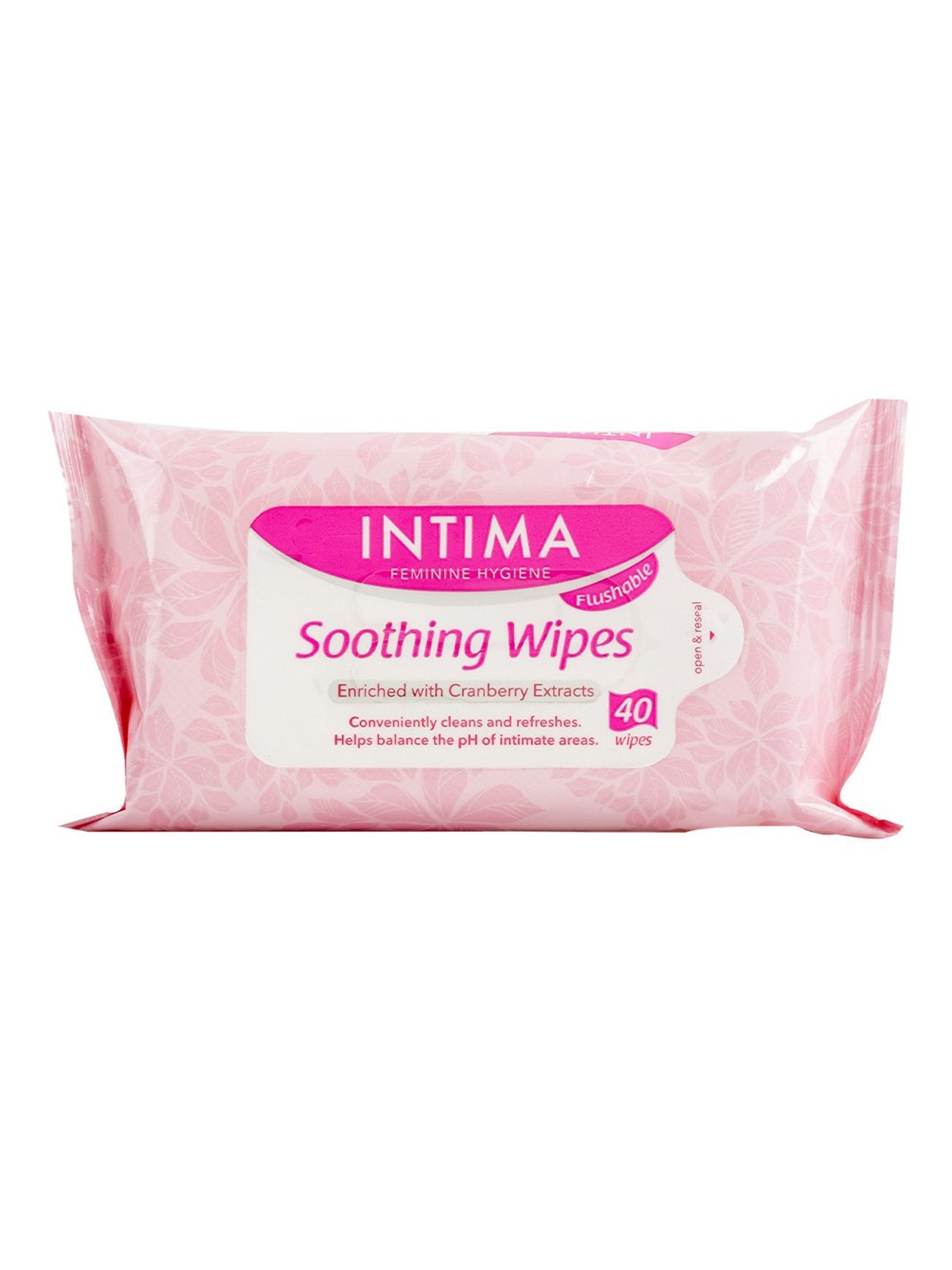 Intima Soothing Wipes Intimate Bioflush 40's