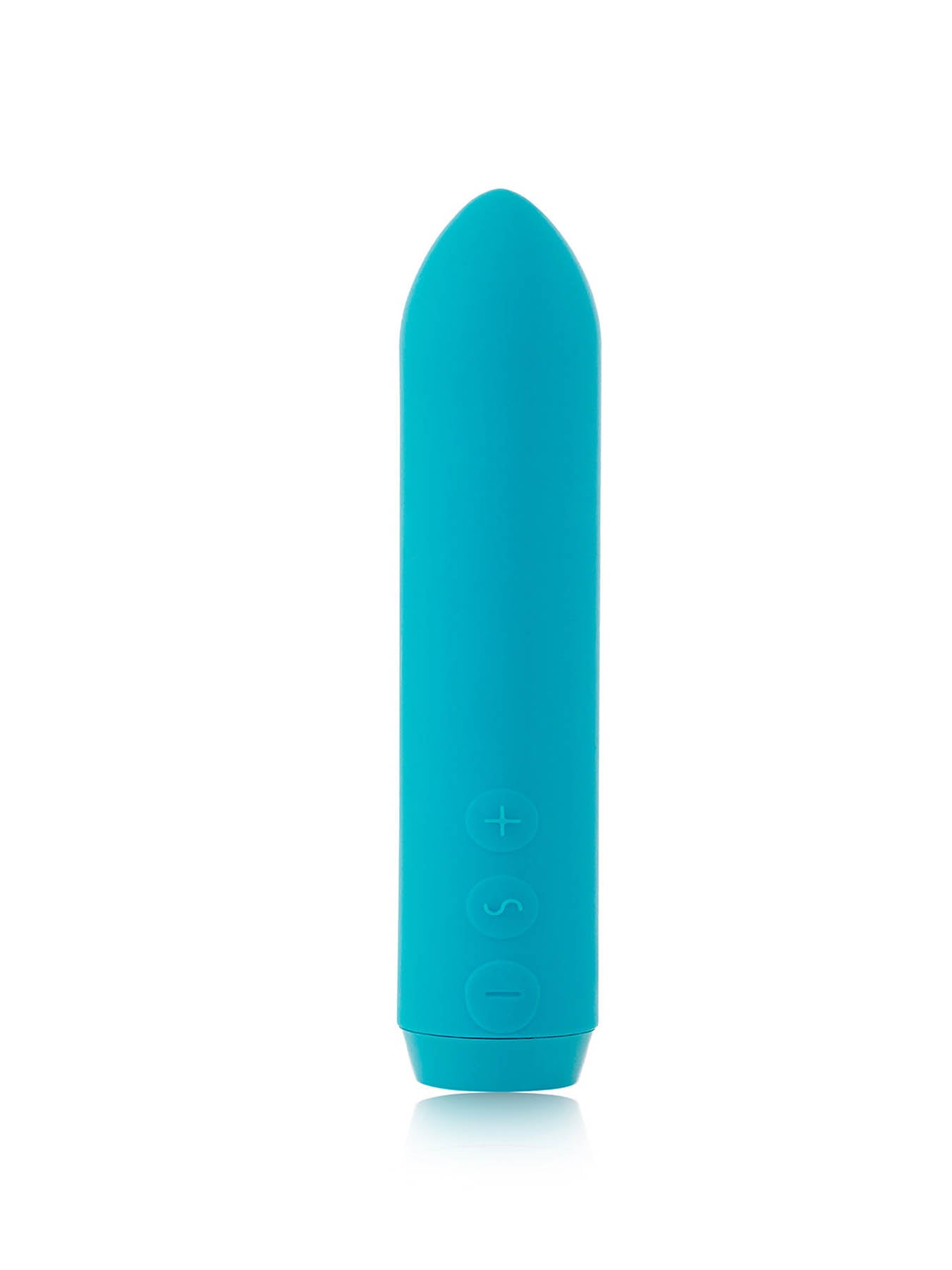 Je Joue Classic Rechargeable Mini Bullet Vibrator with Finger Sleeve - Teal
