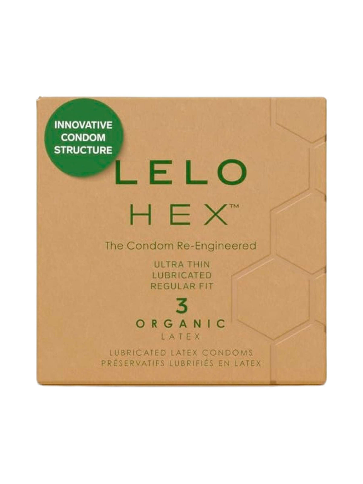Lelo Hex Organic Condoms - 3 Pack