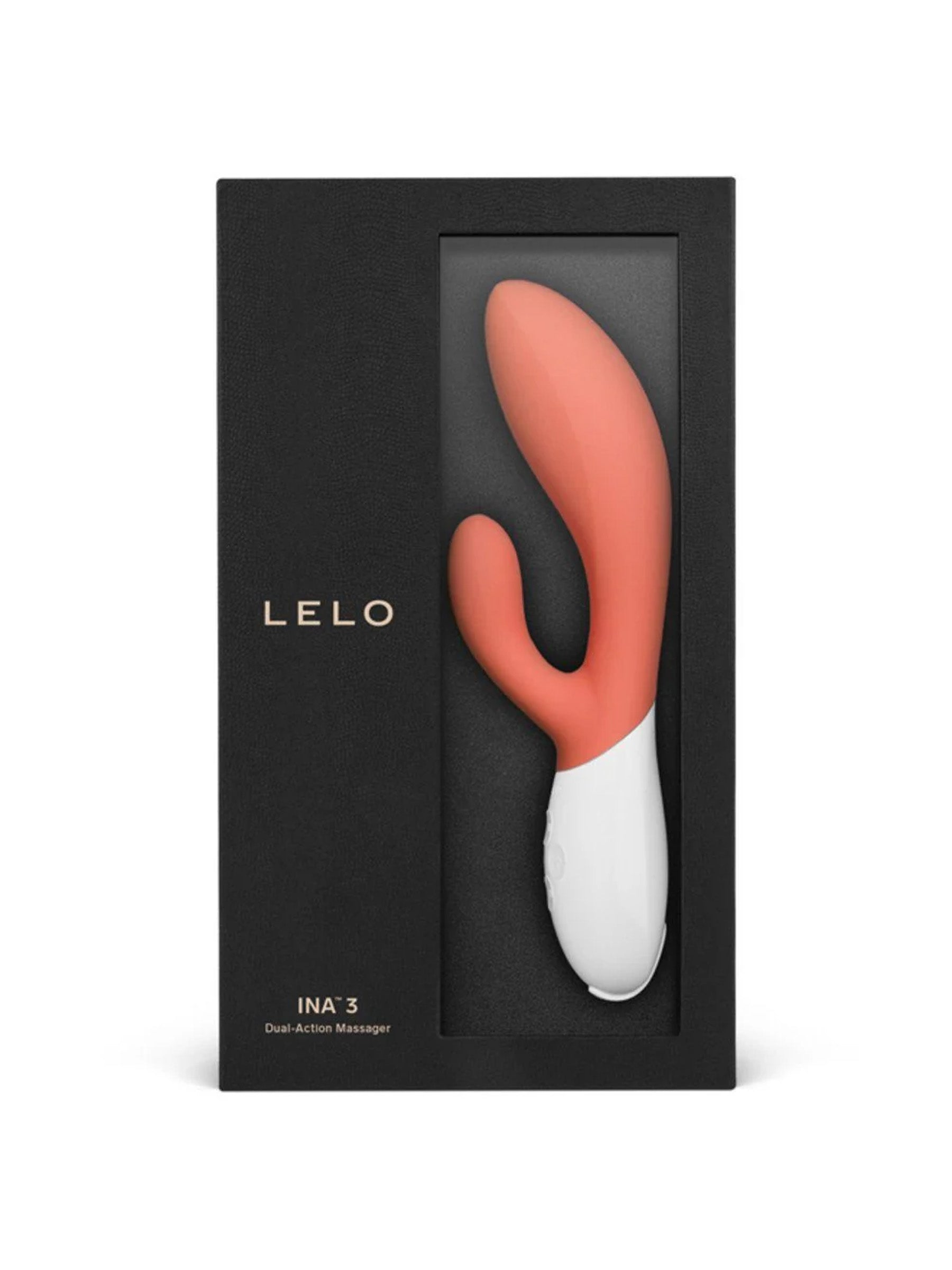 Lelo Ina 3 Rabbit Vibrator- Coral
