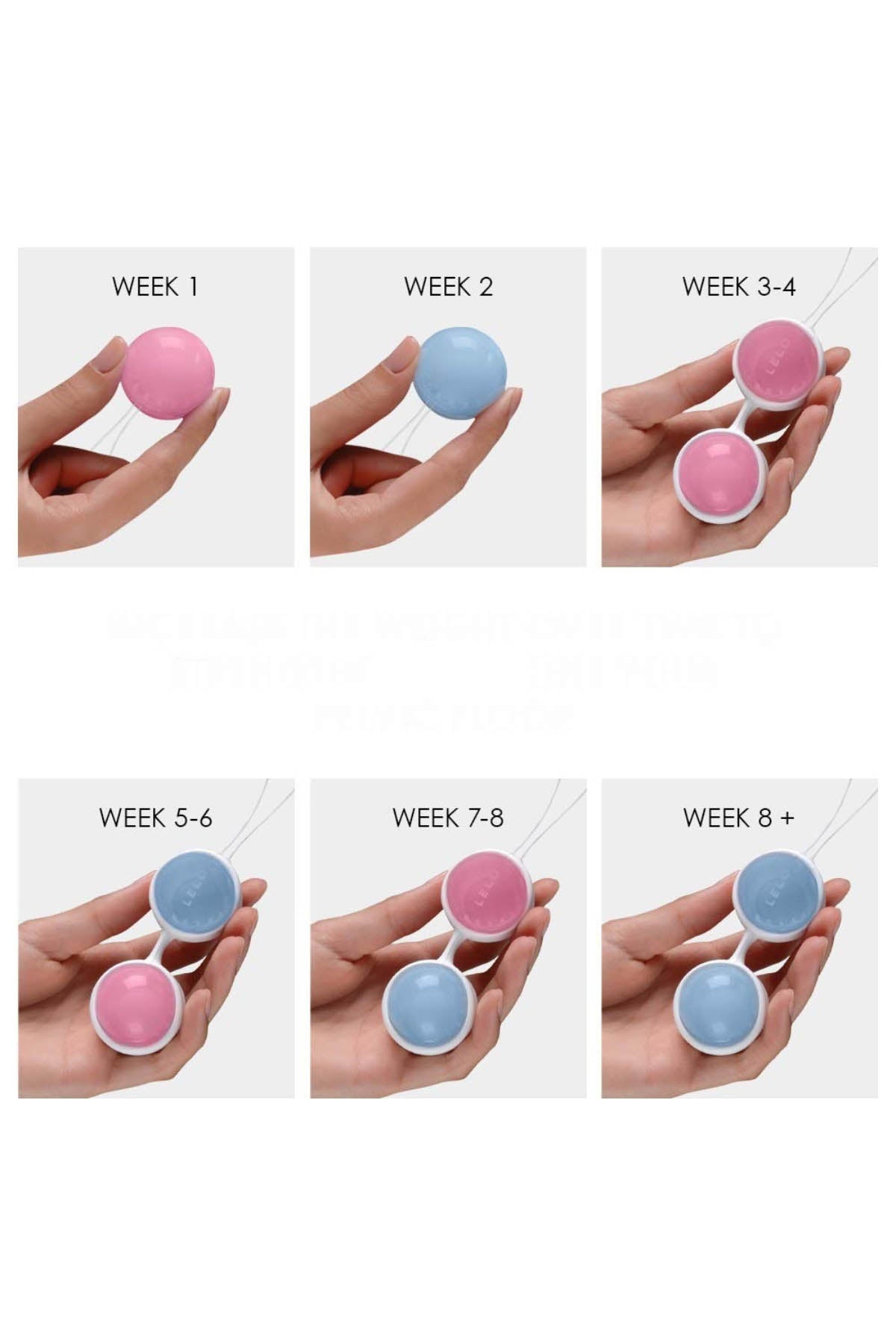 Lelo Luna kegel exercise beads set to strengthen pelvic floor muscles